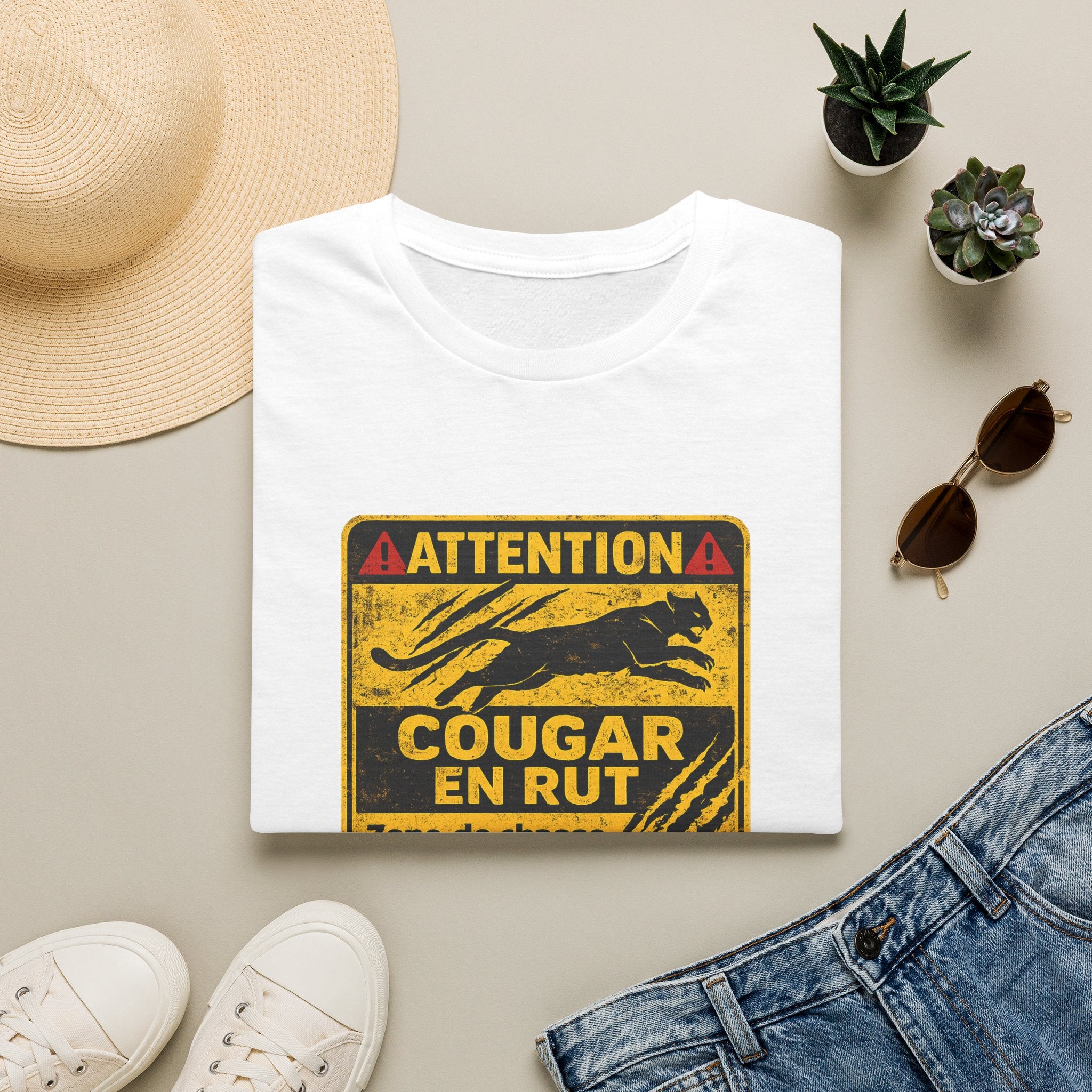 Attention Cougar en Rut - T-Shirt
