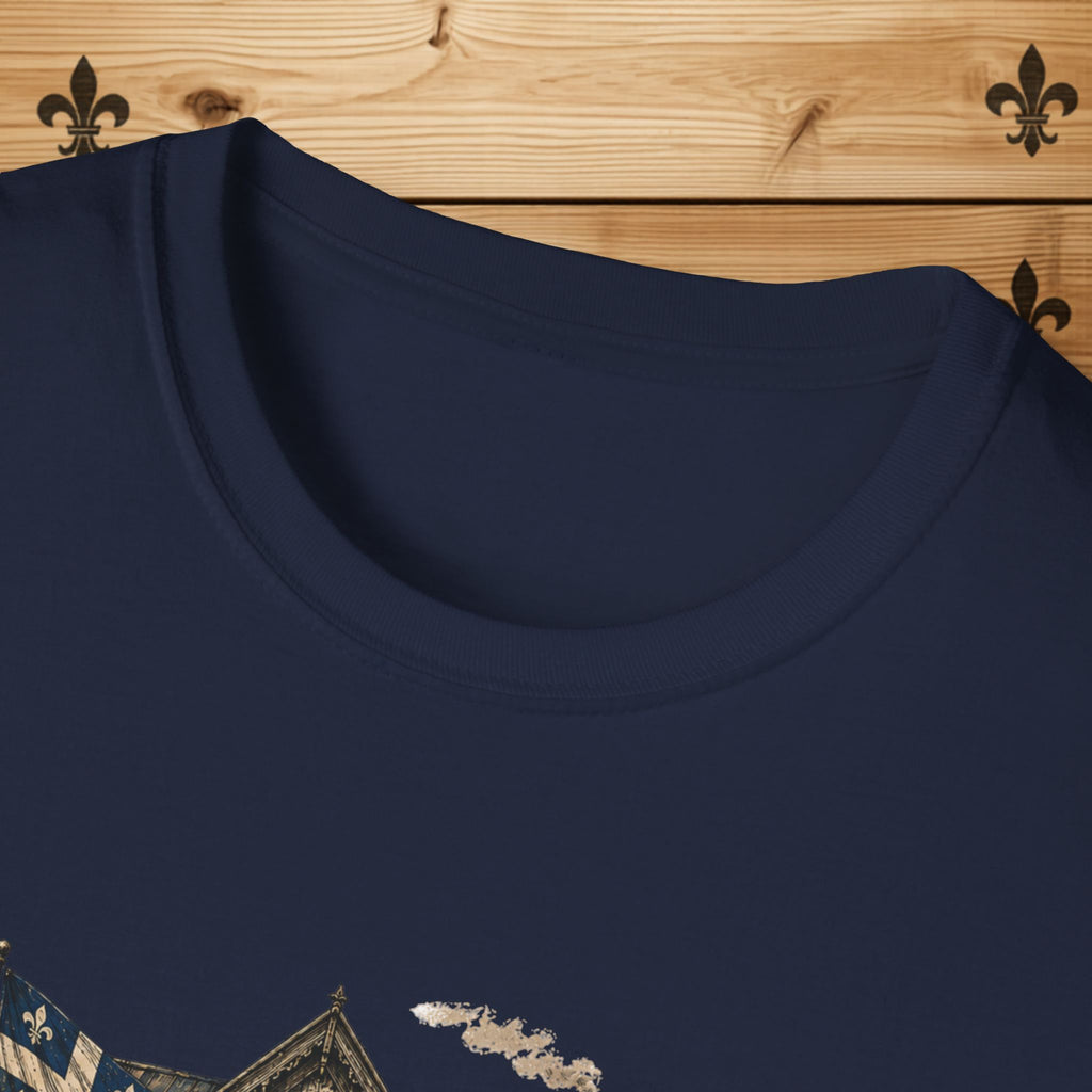 T-Shirt Couple Ferme Hantée Chandail Gothique Québécois Illustration Rustique Americana Couple Halloween