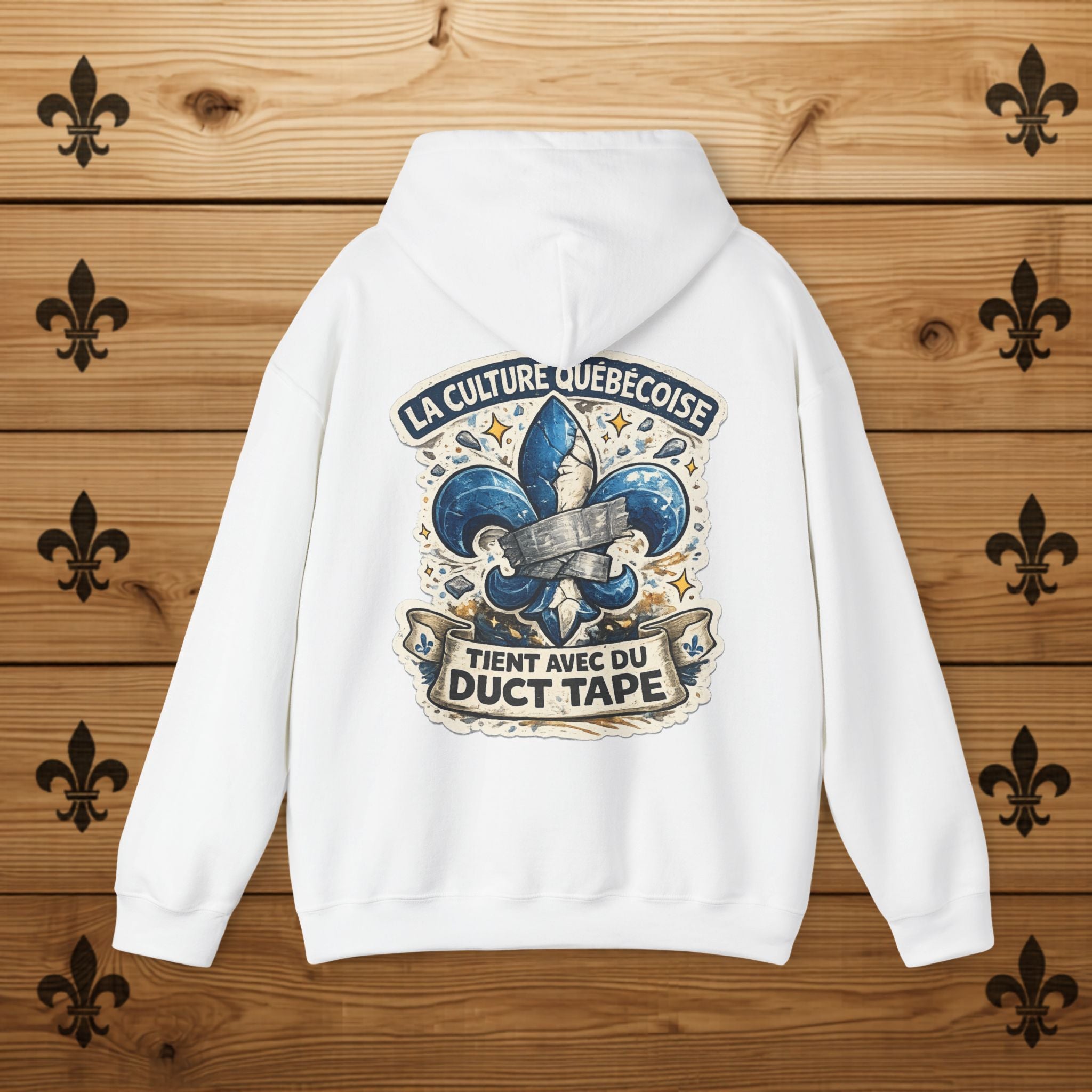 Fleur-de-lys Hoodie Humour Québécois Québec Day Funny Québec Shirt Québec Vintage Hoodie Québécois
