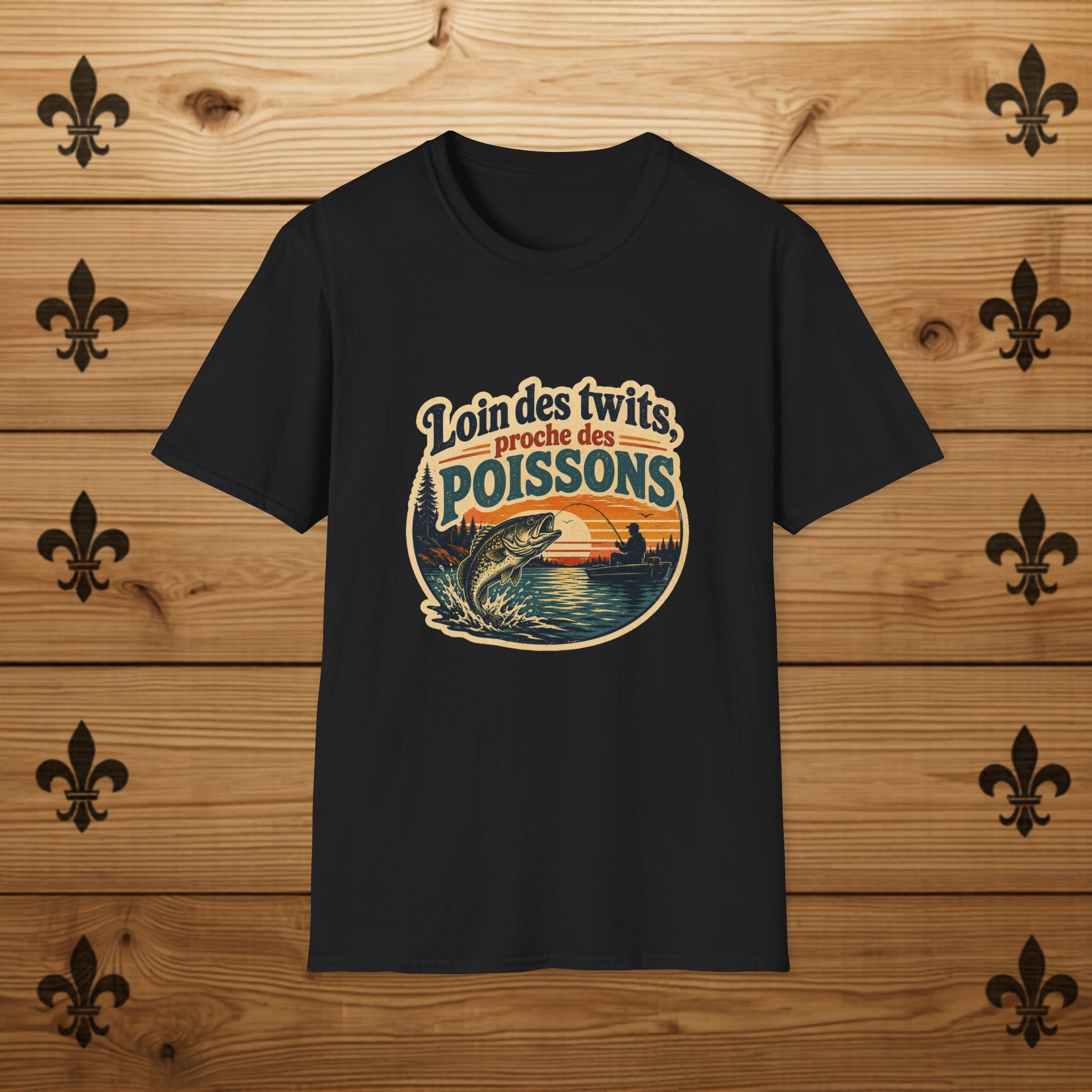 Loin des Twits, Proche des Poissons - T-Shirt