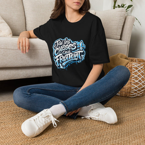 Funny Quebecois T-Shirt Drôle Quebecois T-Shirt Quebec Humour French Canadian Humor Tee Fleur-de-Lys Design