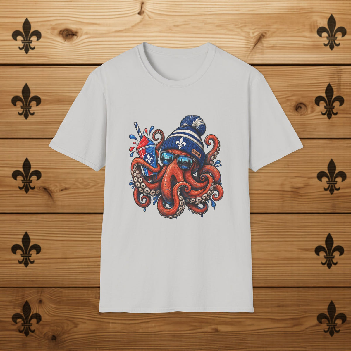Fleur-de-Lys Octopus - T-Shirt