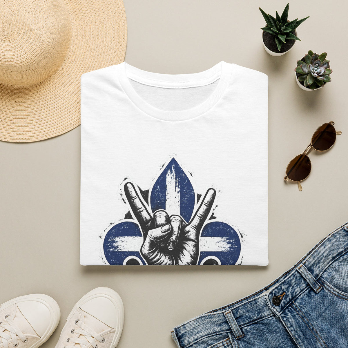 Québec Fleur-de-Lys Metalhead - T-Shirt