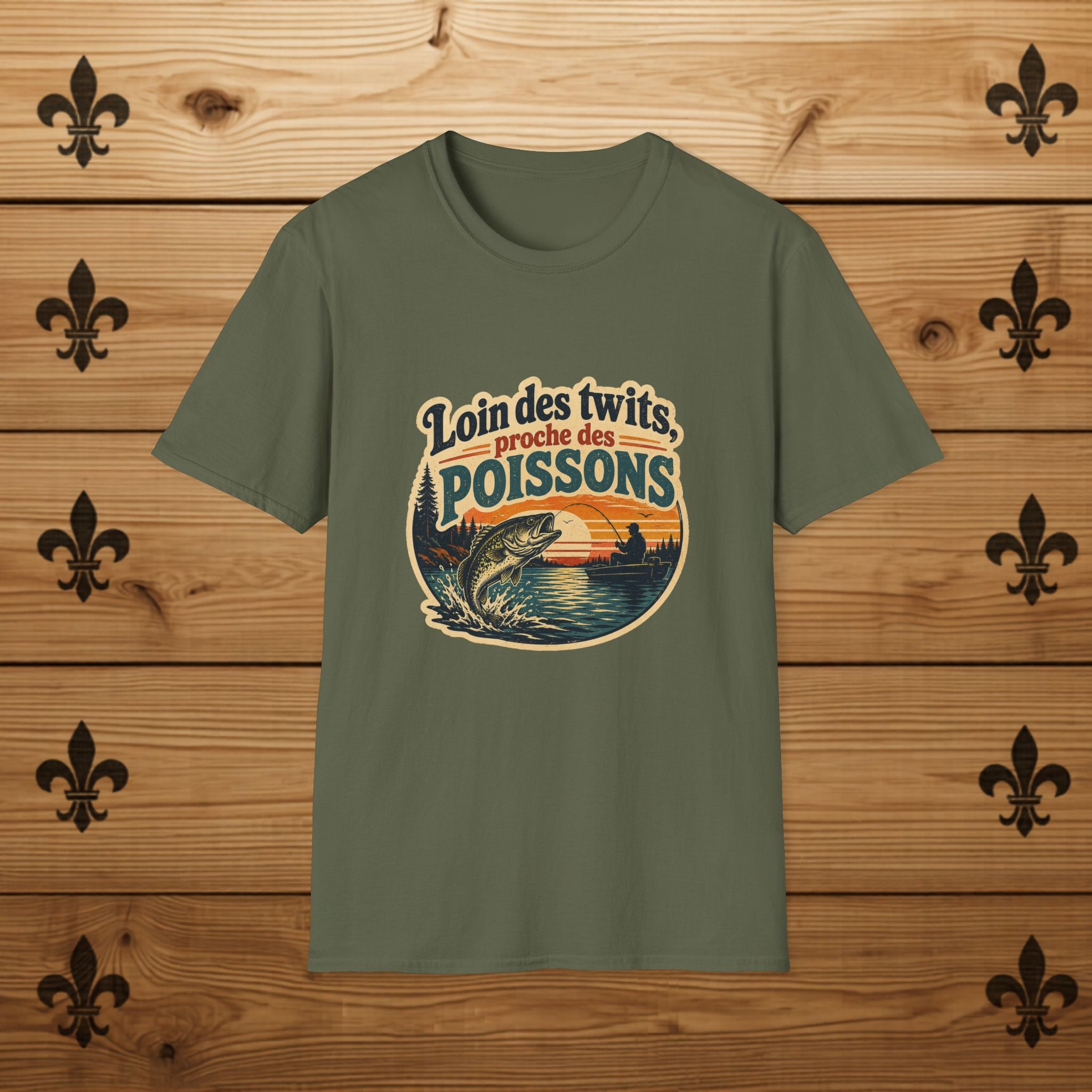 Loin des Twits, Proche des Poissons - T-Shirt