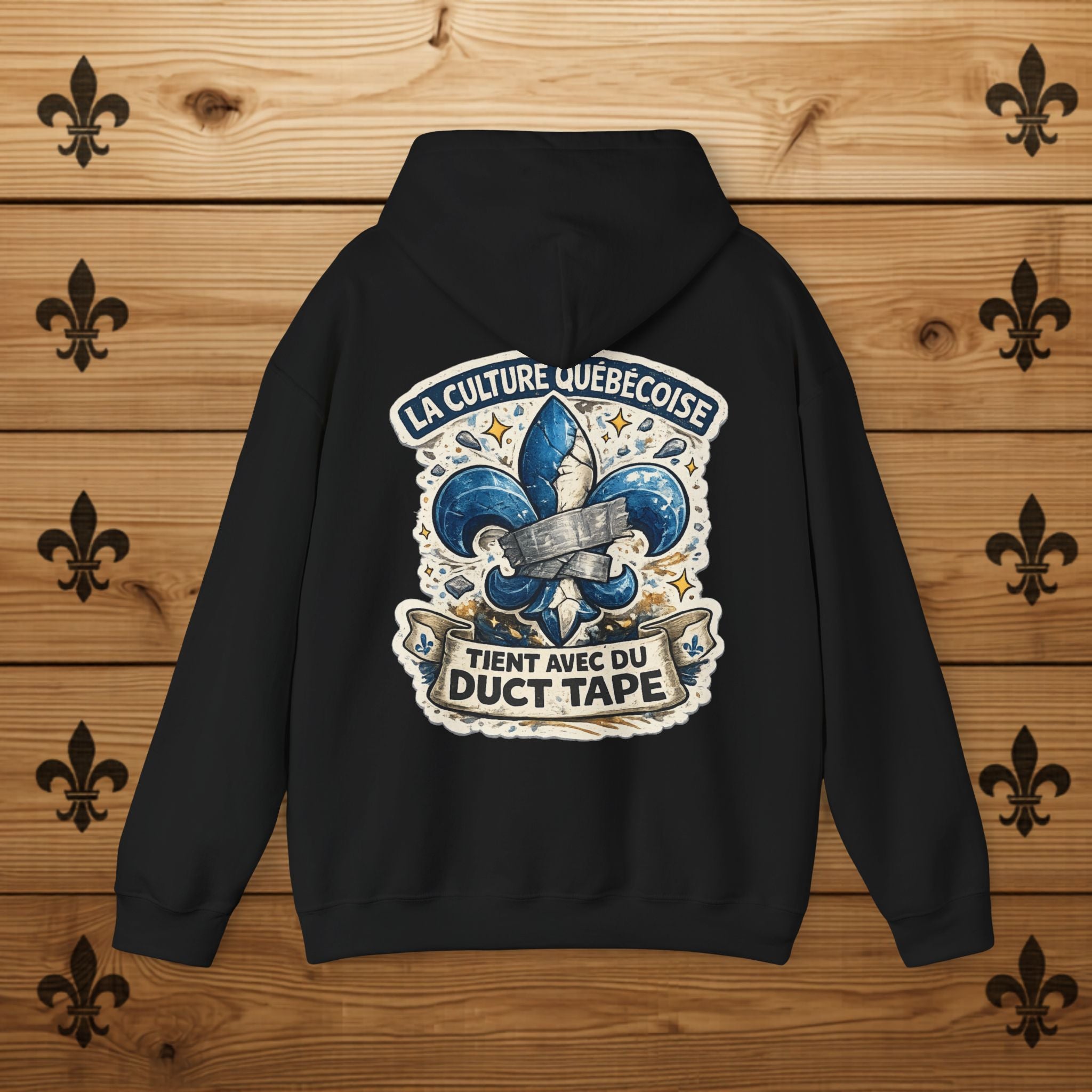 Fleur-de-lys Hoodie Humour Québécois Québec Day Funny Québec Shirt Québec Vintage Hoodie Québécois