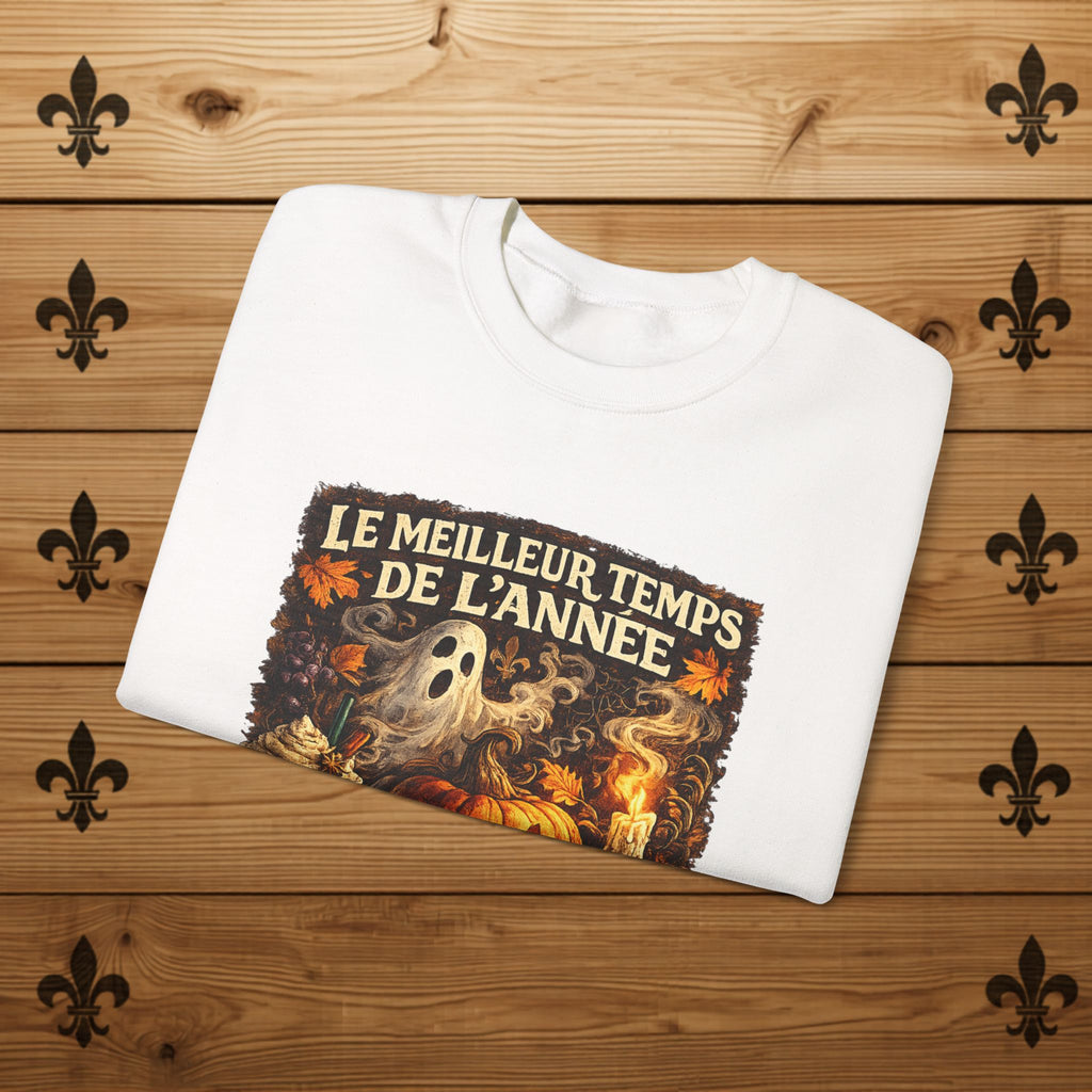 Le meilleur temps de l'année Halloween Sweatshirt | Pumpkin Ghost Skull Design