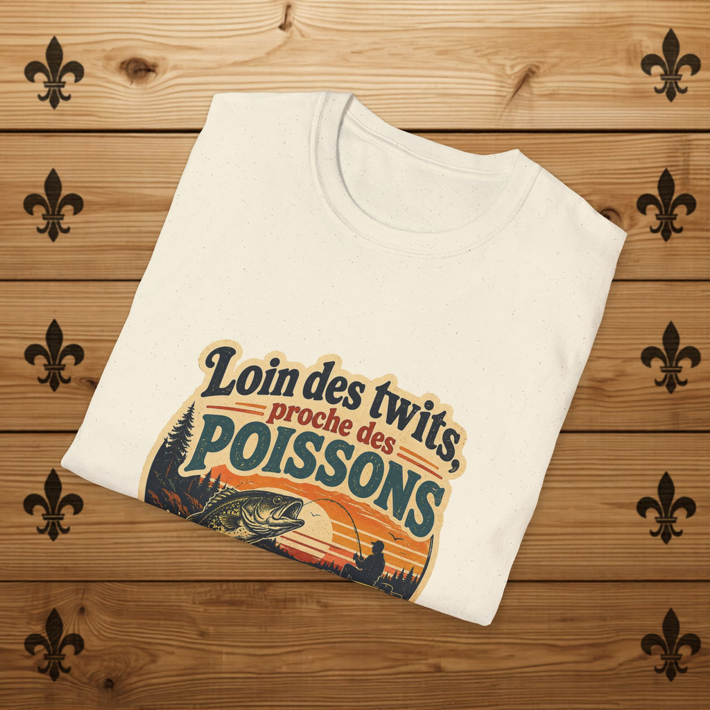 Loin des Twits, Proche des Poissons - T-Shirt