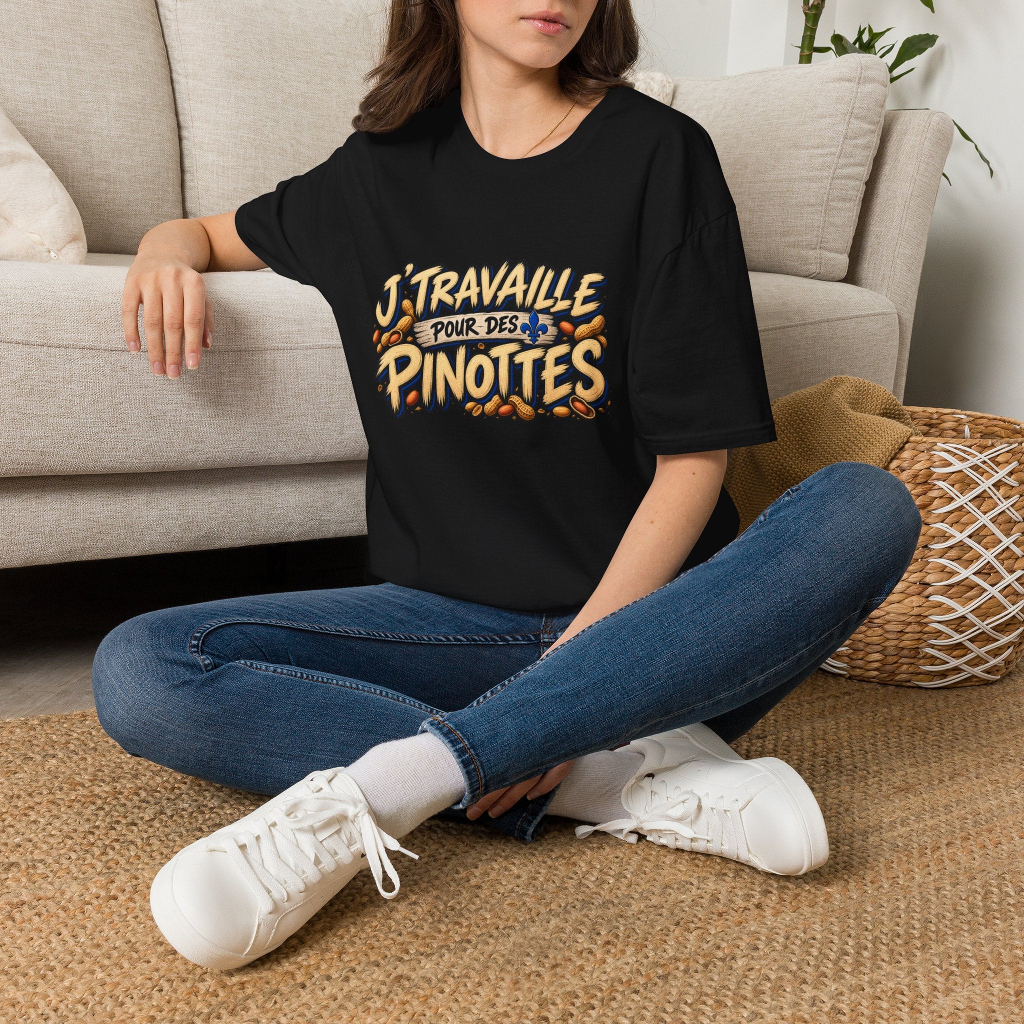 J’Travaille pour des Pinottes - T-Shirt