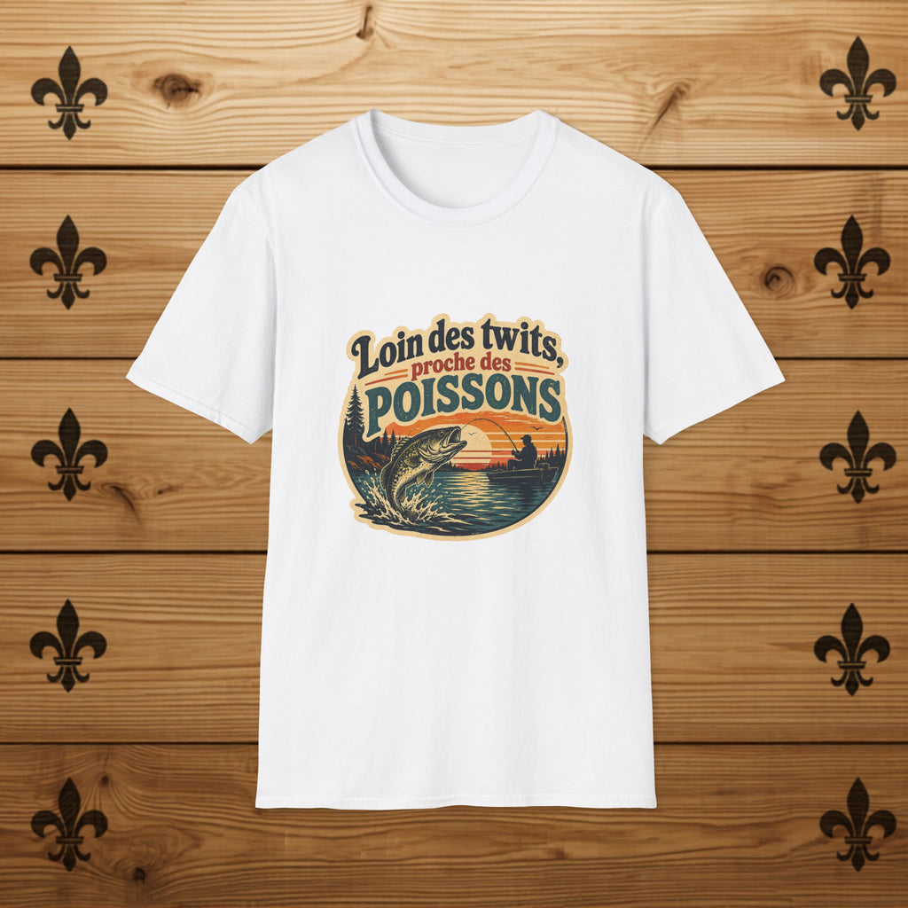 Loin des Twits, Proche des Poissons - T-Shirt