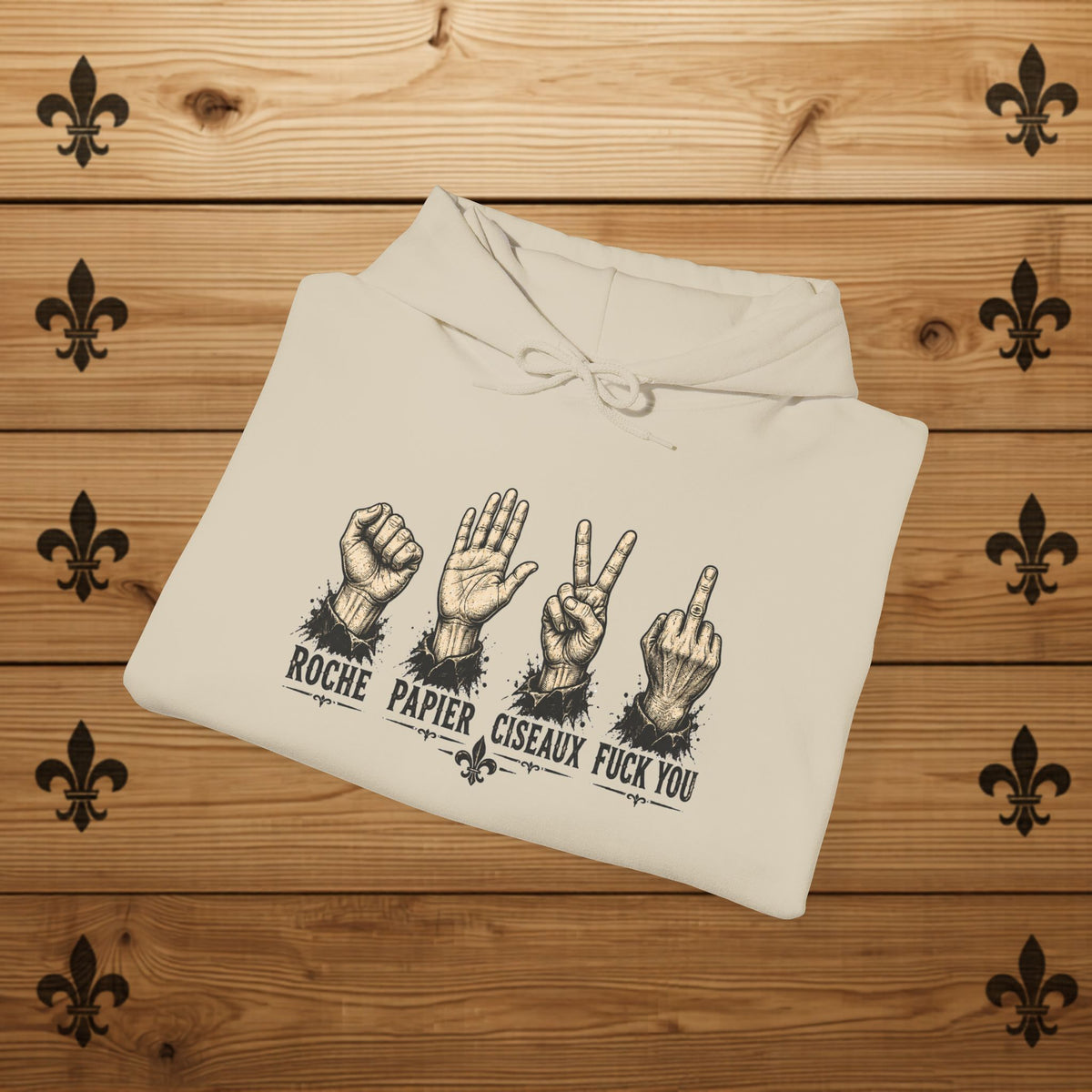 Hoodie - Roche Papier Ciseaux F*ck you