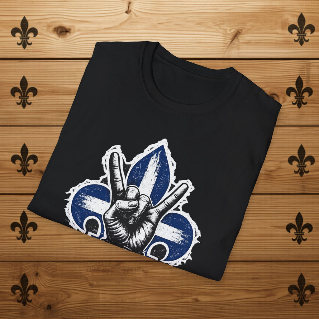 Québec Fleur-de-Lys Metalhead - T-Shirt