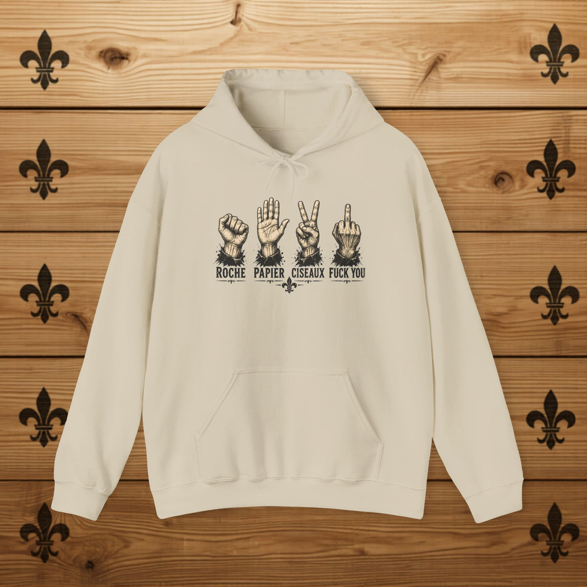 Hoodie - Roche Papier Ciseaux F*ck you