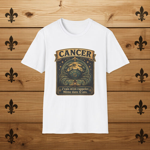 Cancer Zodiac Crab T-Shirt Astrological Sign Horoscope Tee Quebec T-Shirt