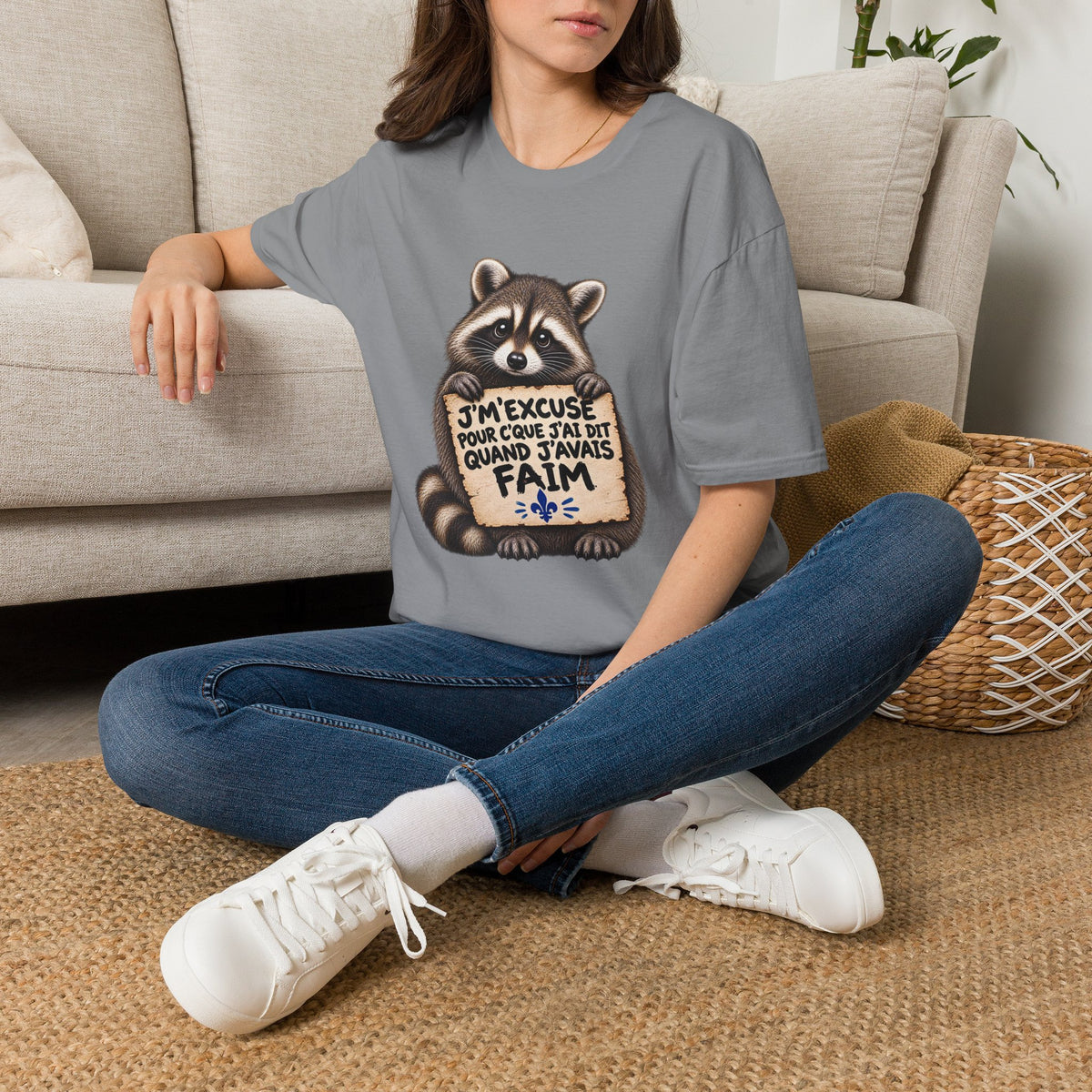 J'm'excuse pour c'que j'ai dit quand j'avais faim - T-Shirt