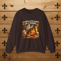Le meilleur temps de l'année Halloween Sweatshirt | Pumpkin Ghost Skull Design