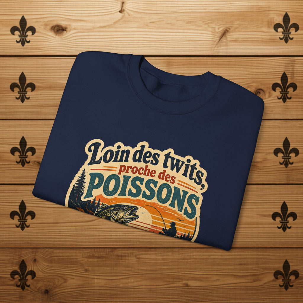 Loin des twits, proche des poissons - Sweatshirt