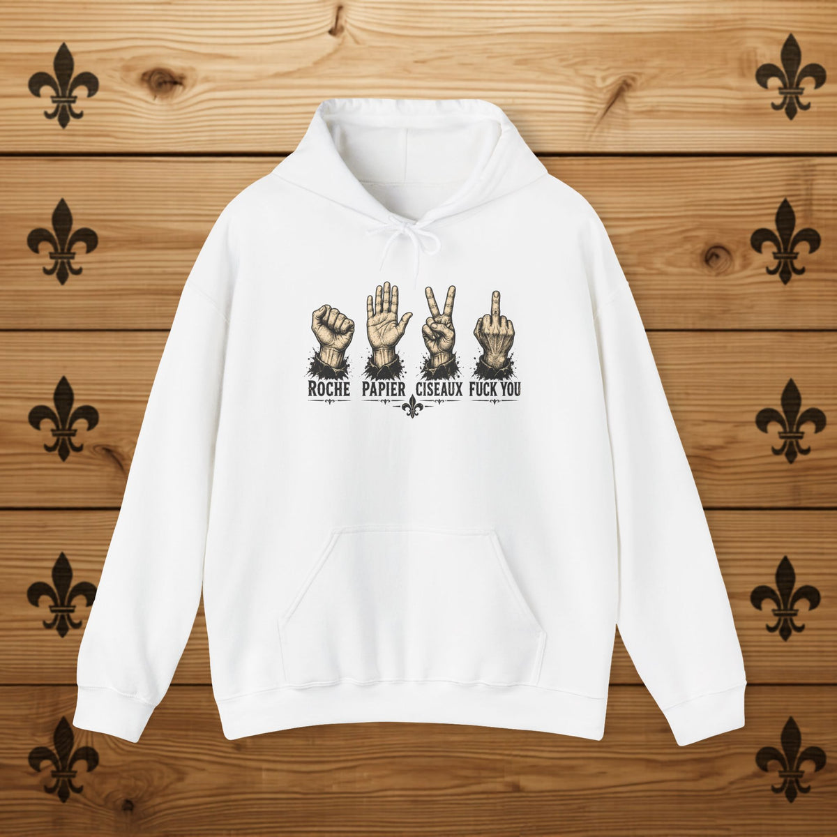 Hoodie - Roche Papier Ciseaux F*ck you
