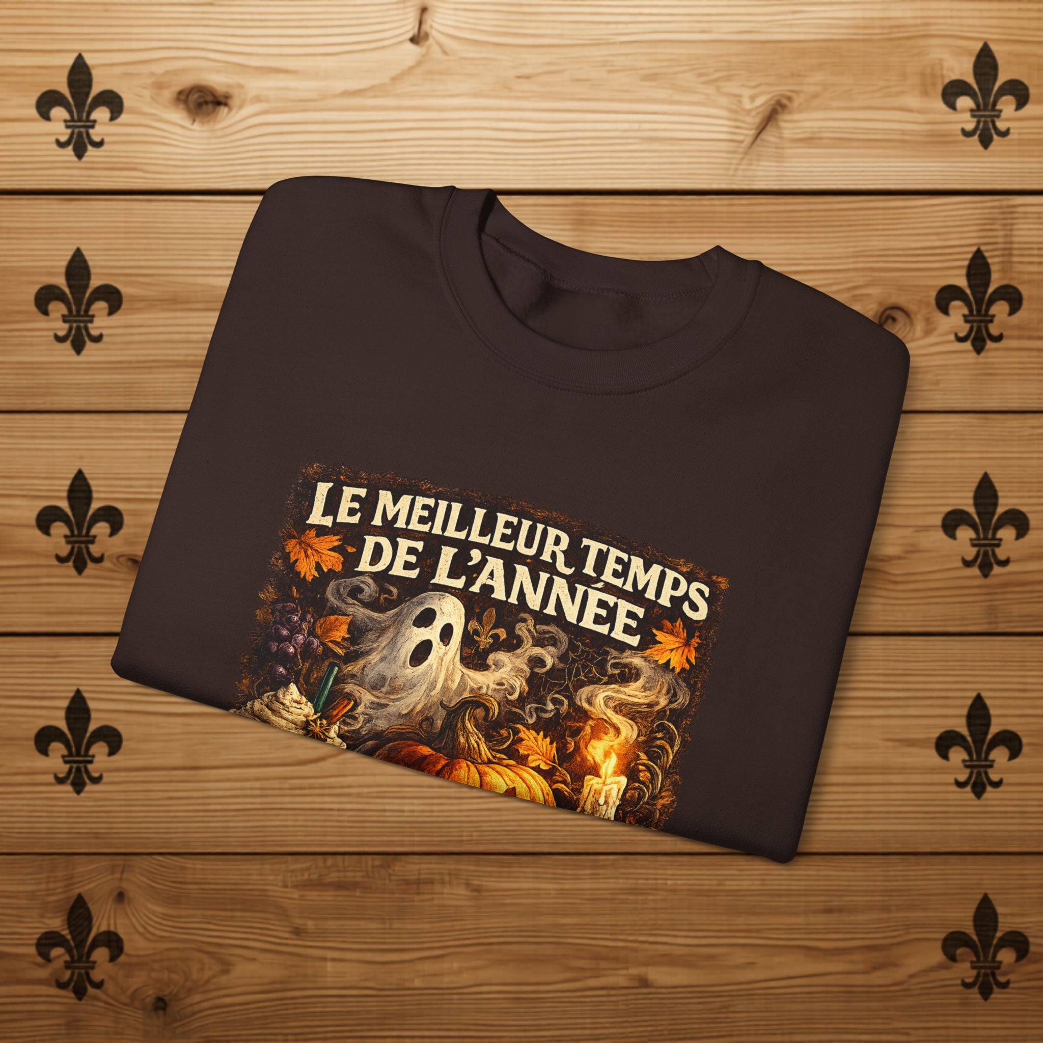 Le meilleur temps de l'année Halloween Sweatshirt | Pumpkin Ghost Skull Design