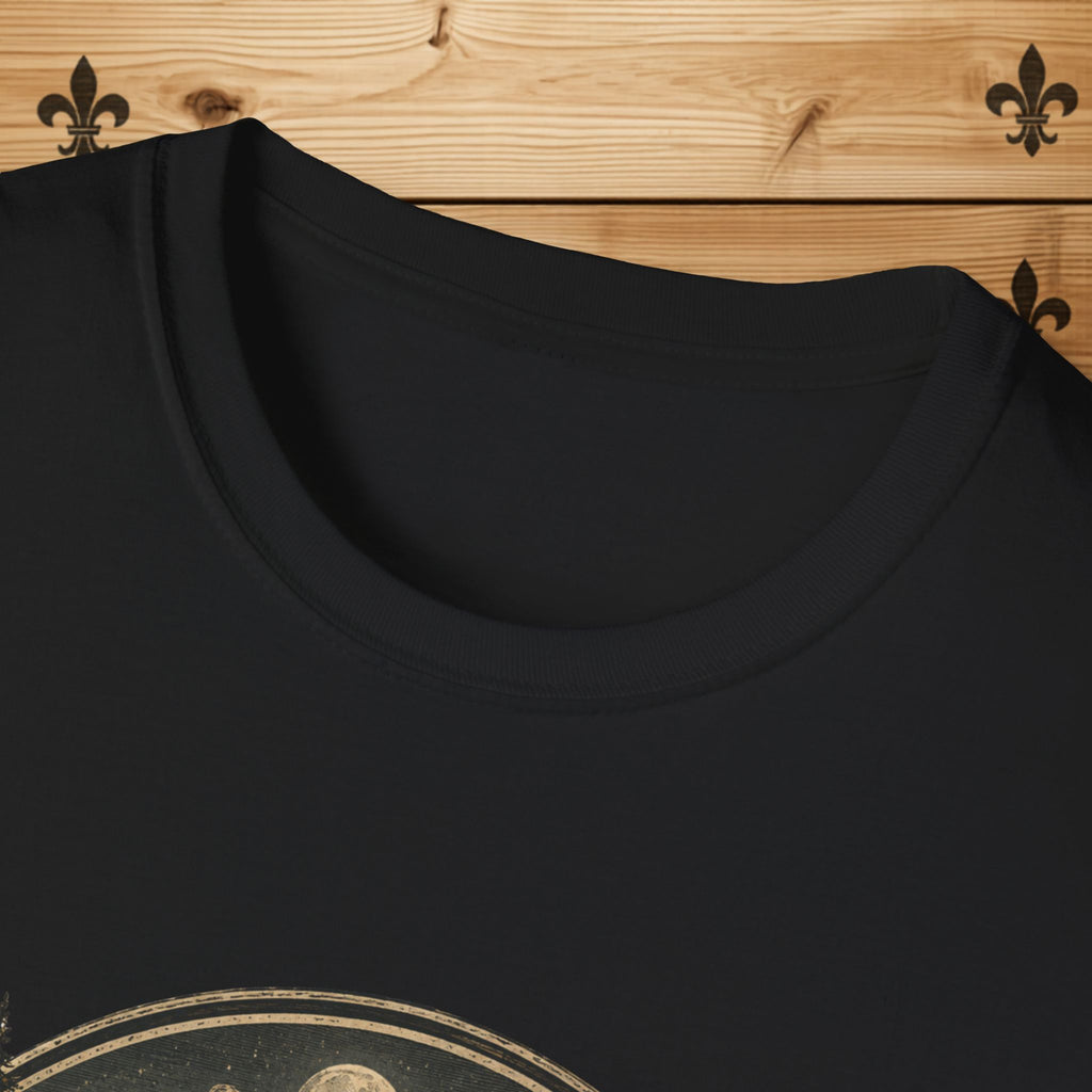 Carpe Diem Tabarnak Campfire Landscape T-Shirt Mountain Moon Forest Quebec Shirt