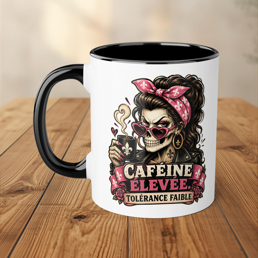 Tasse - Caféine élevée, tolérance faible