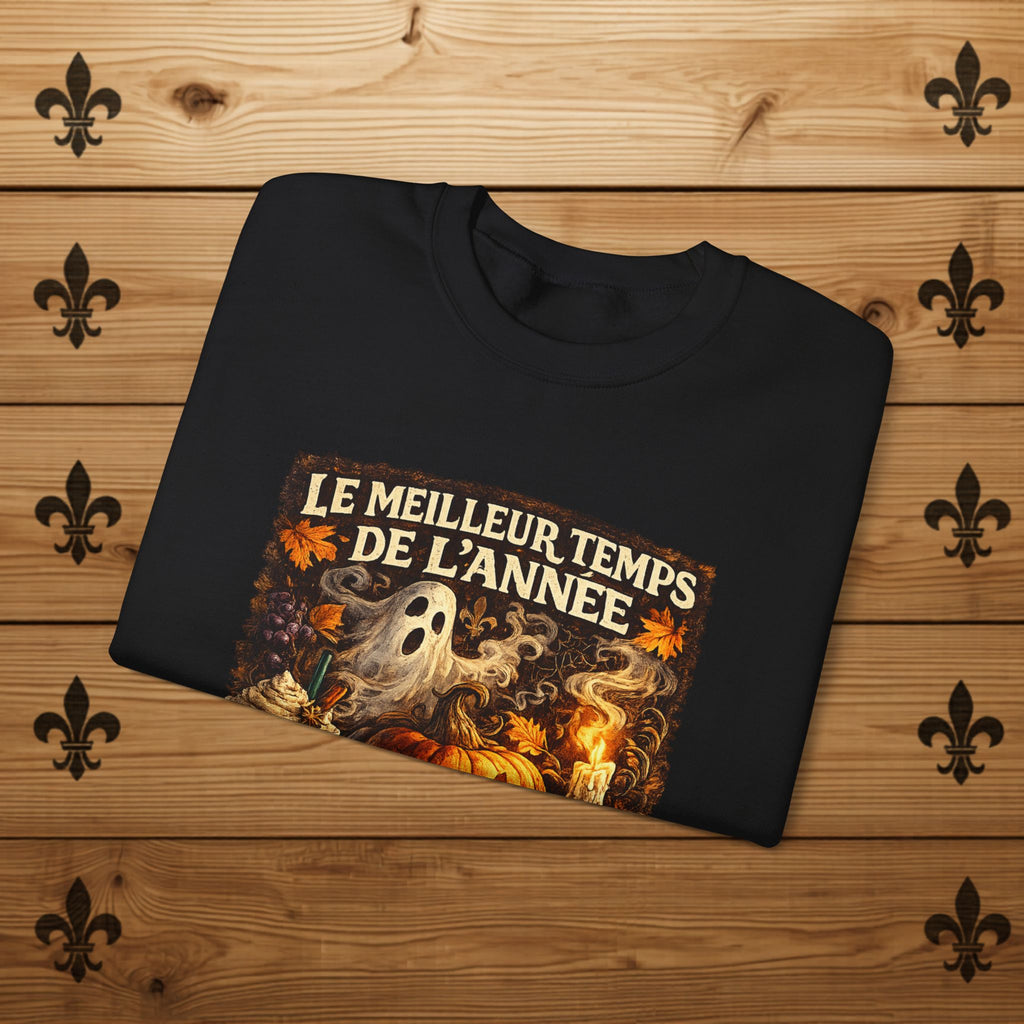 Le meilleur temps de l'année Halloween Sweatshirt | Pumpkin Ghost Skull Design