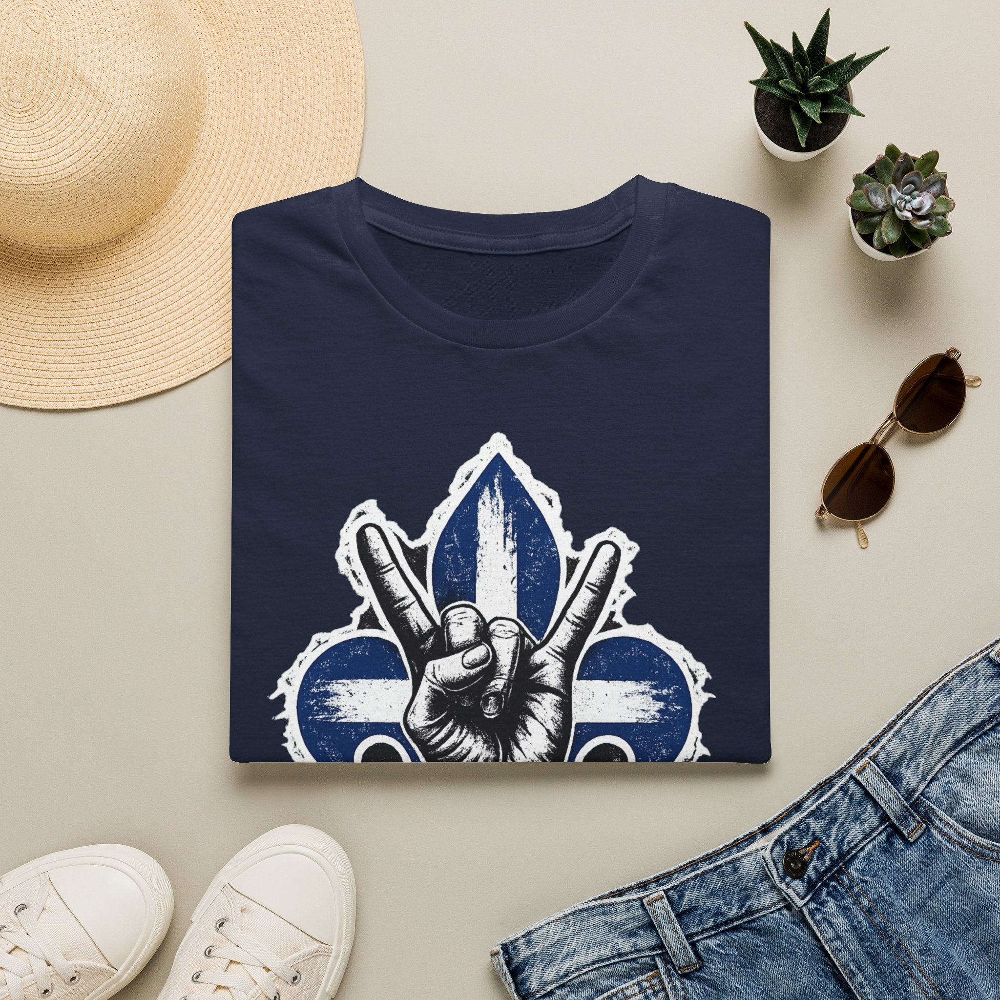 Québec Fleur-de-Lys Metalhead - T-Shirt