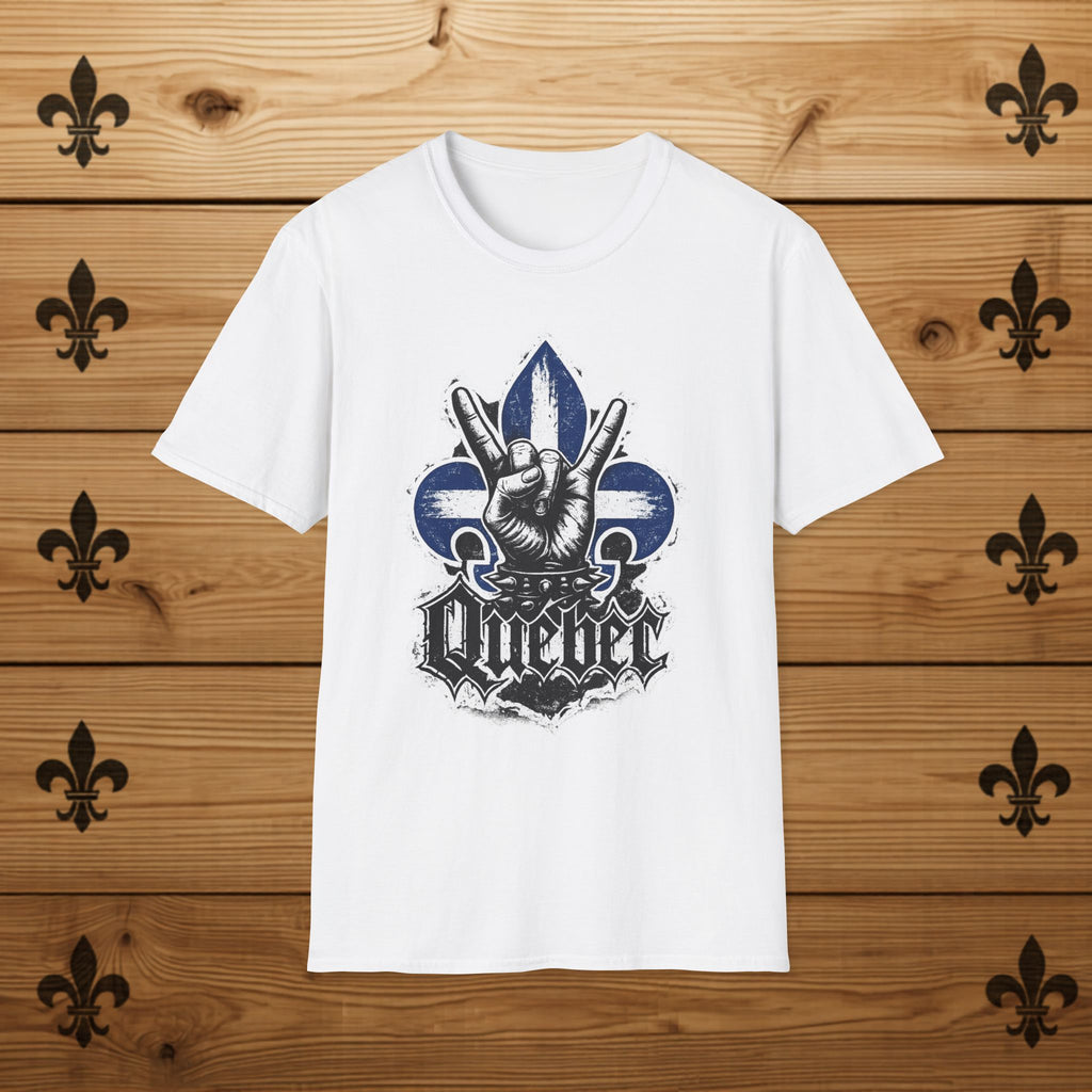 Québec Fleur-de-Lys Metalhead - T-Shirt