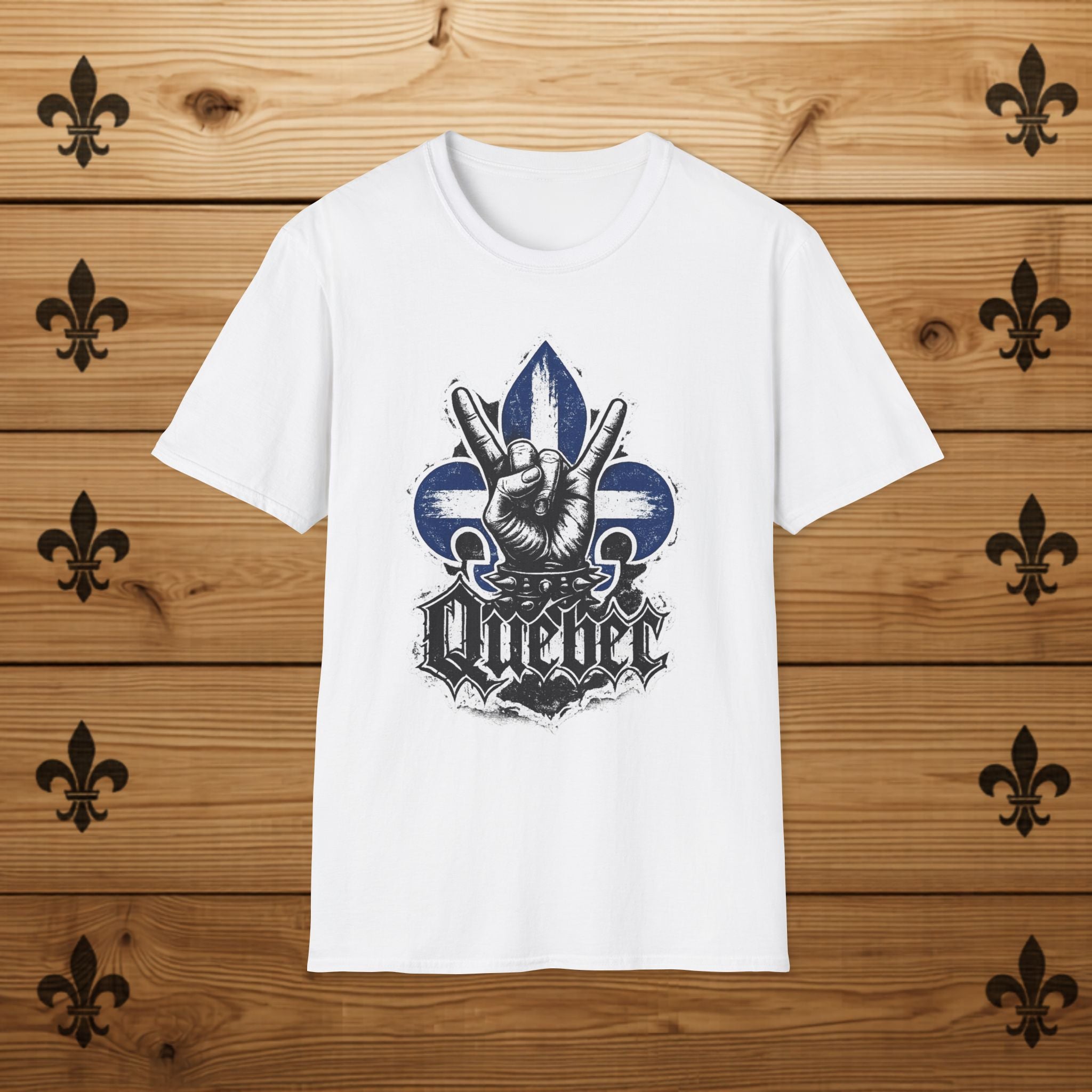 Québec Fleur-de-Lys Metalhead - T-Shirt