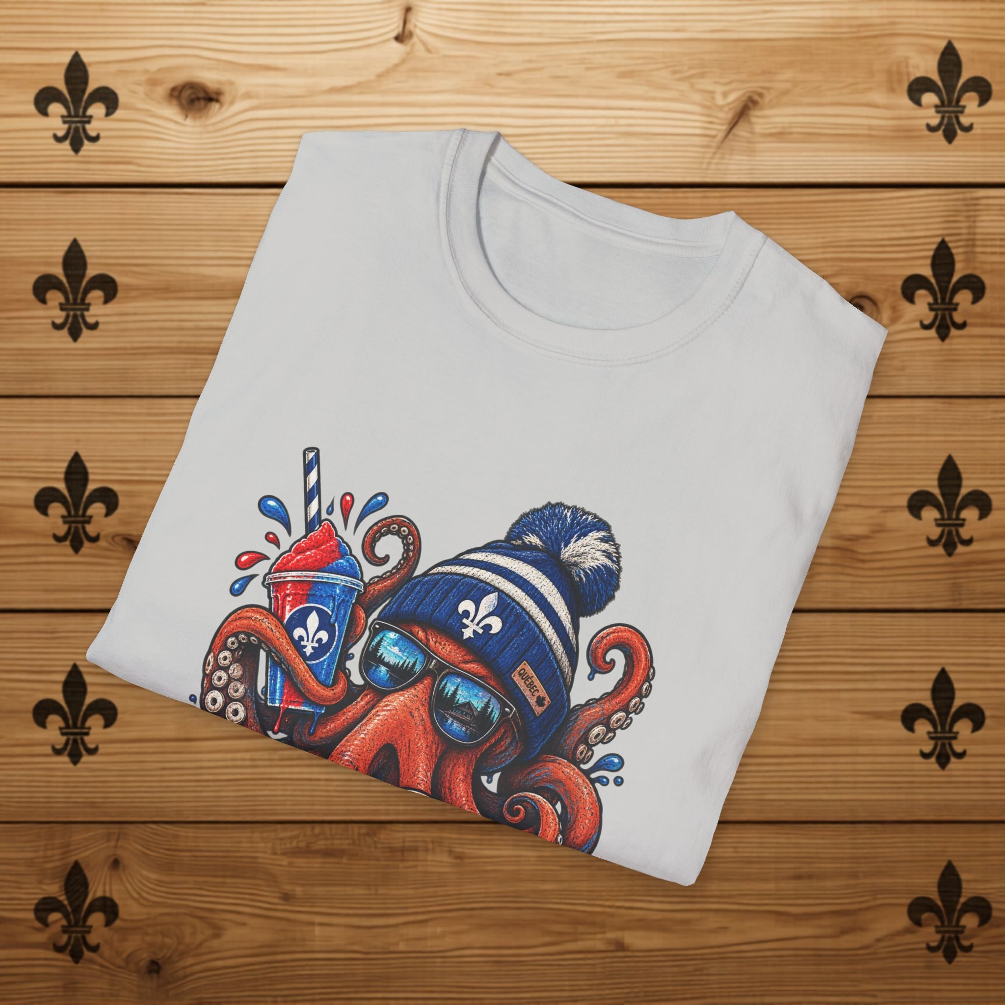 Fleur-de-Lys Octopus - T-Shirt