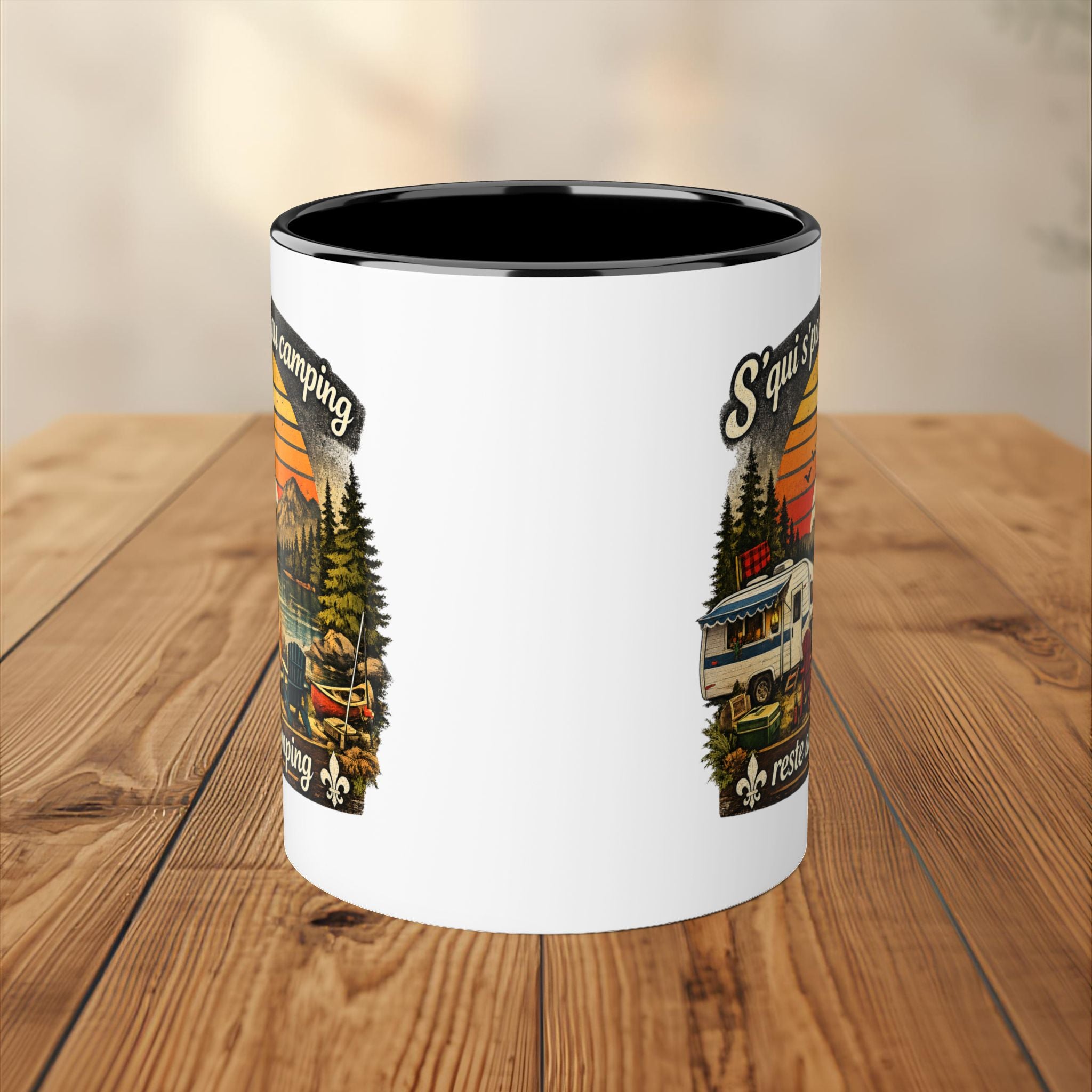 Tasse humoristique Camping Québec