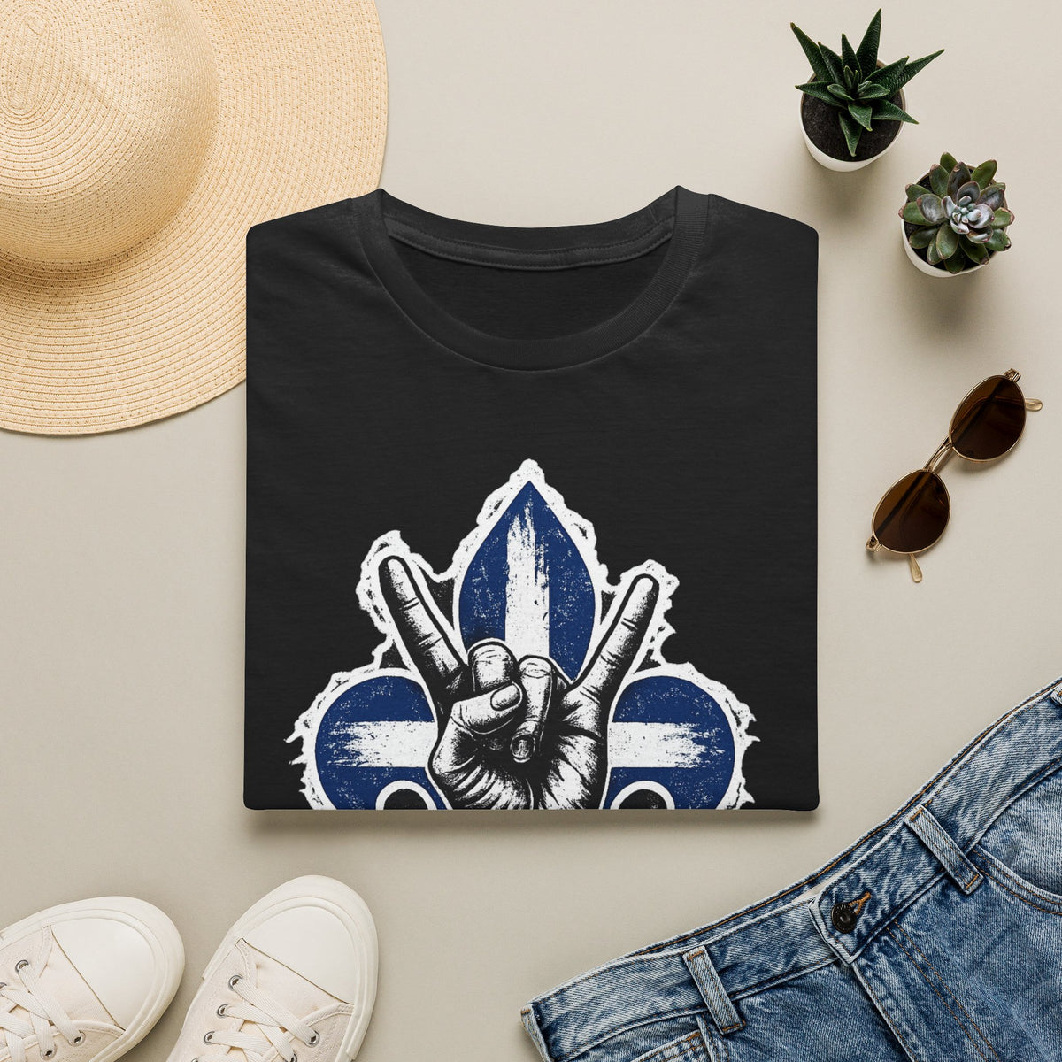 Québec Fleur-de-Lys Metalhead - T-Shirt
