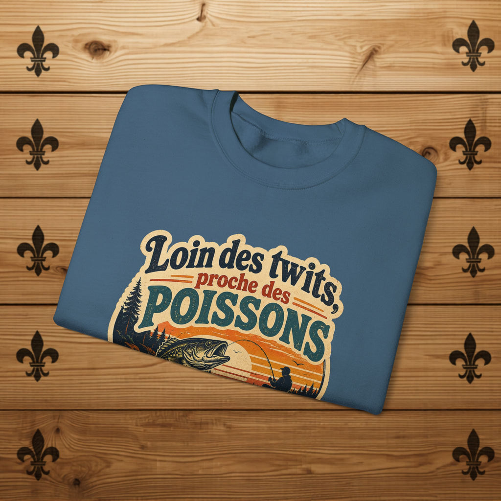 Loin des twits, proche des poissons - Sweatshirt