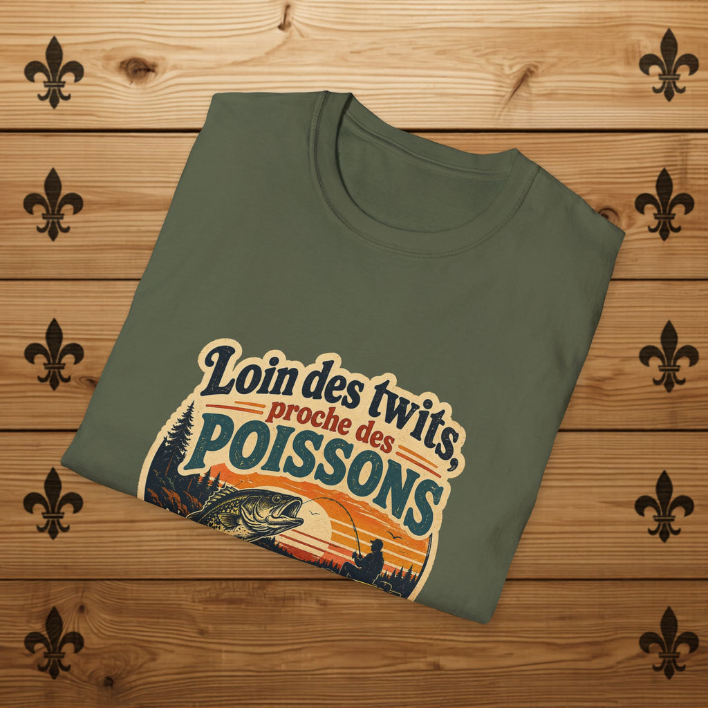 Loin des Twits, Proche des Poissons - T-Shirt