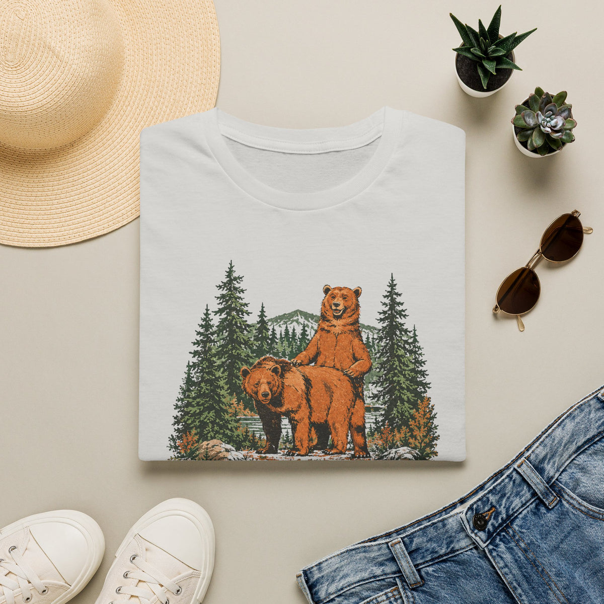 Moi pis mon chum ours - T-Shirt