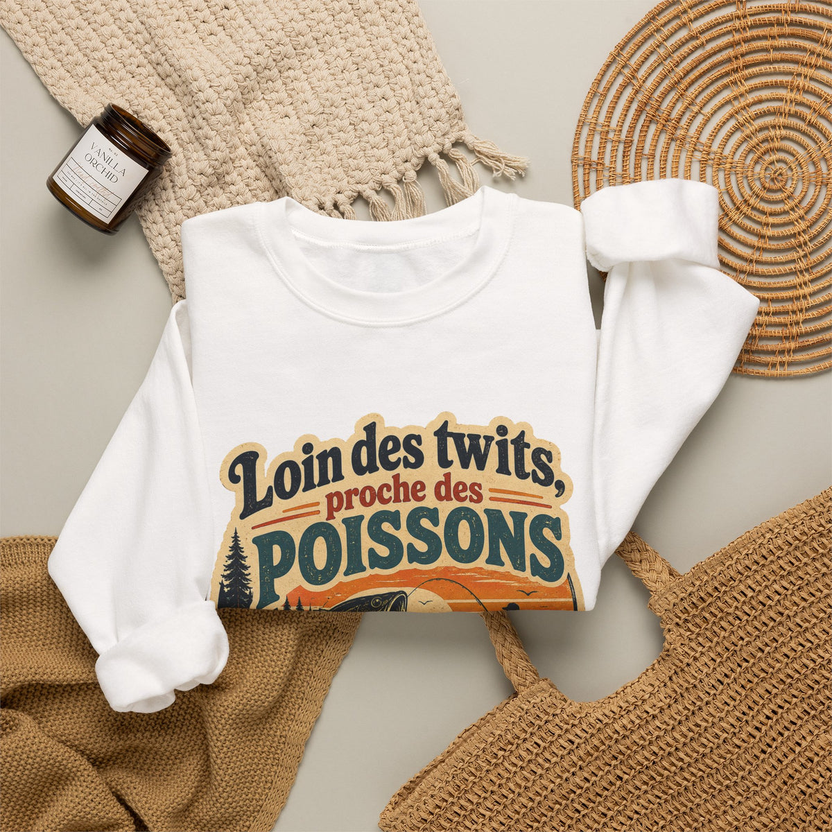 Loin des twits, proche des poissons - Sweatshirt