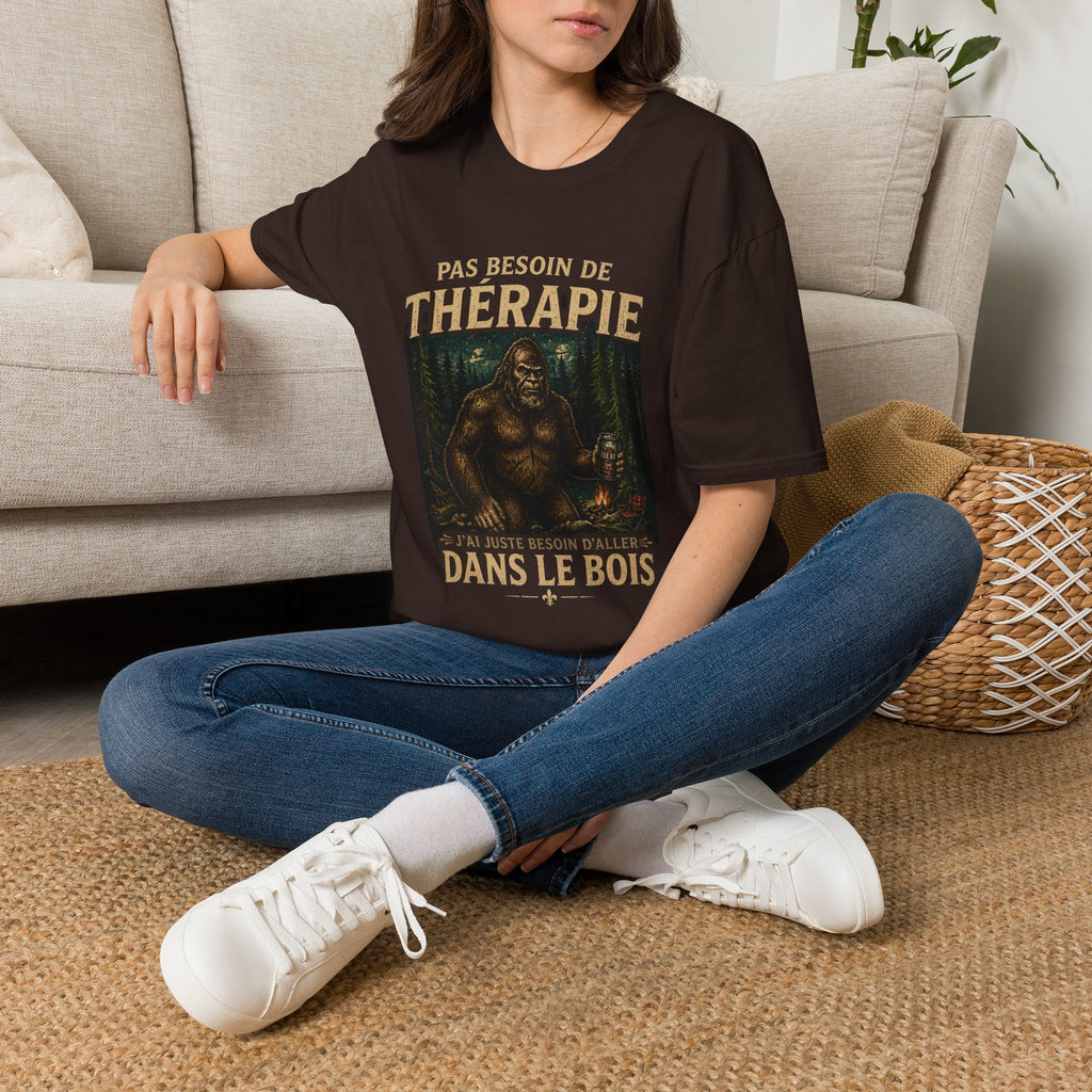 Pas Besoin de Thérapie Sasquatch -T-Shirt
