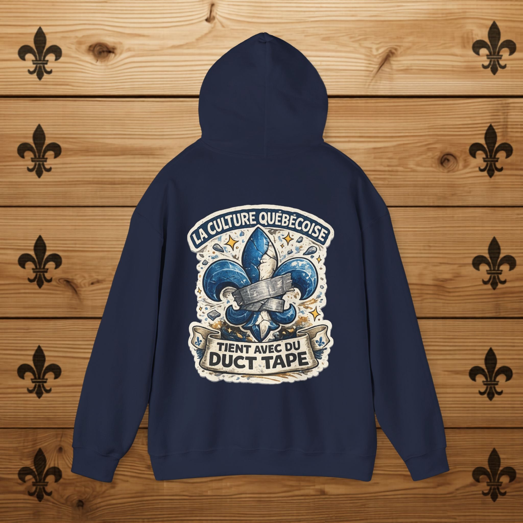 Fleur-de-lys Hoodie Humour Québécois Québec Day Funny Québec Shirt Québec Vintage Hoodie Québécois