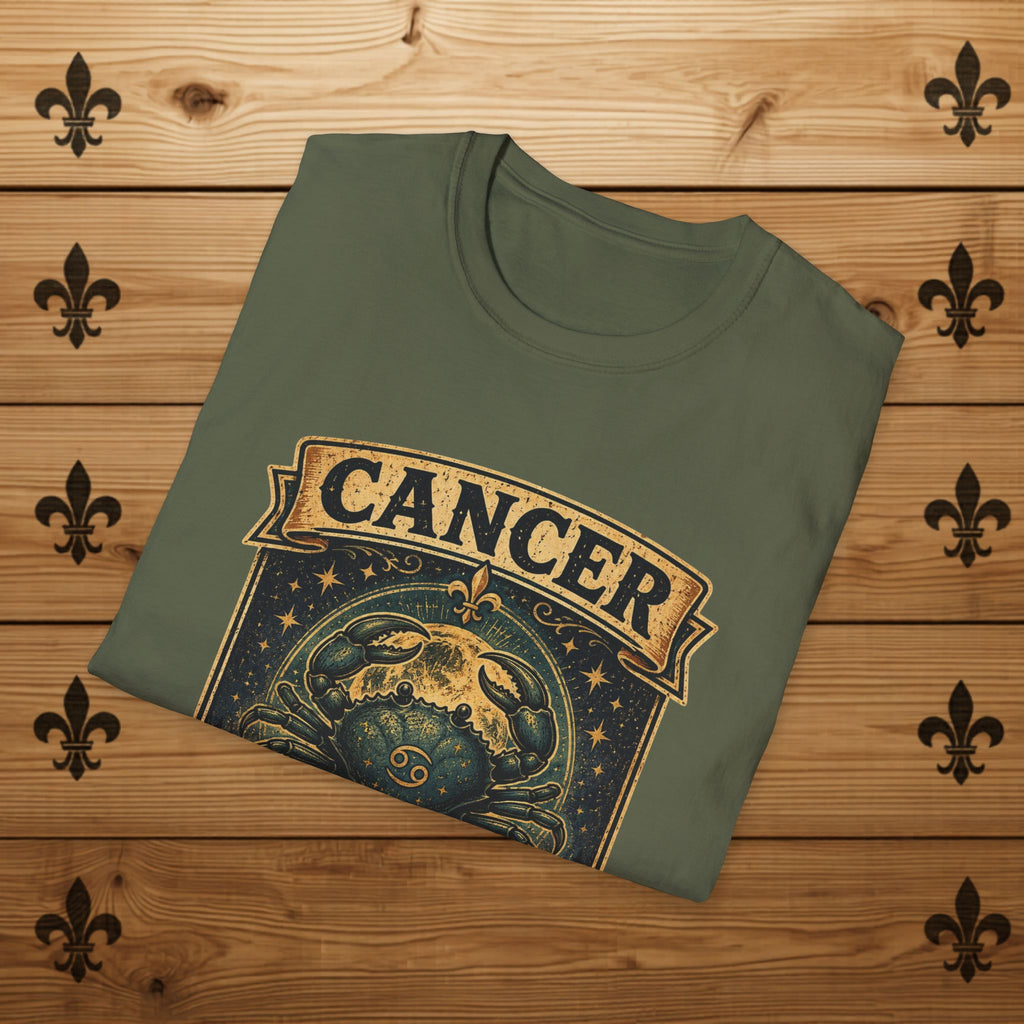 Cancer Zodiac Crab T-Shirt Astrological Sign Horoscope Tee Quebec T-Shirt