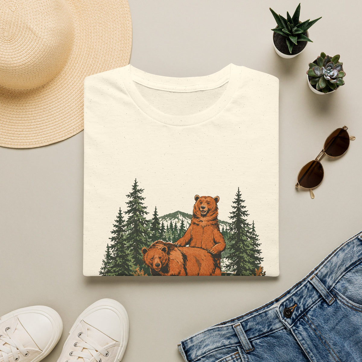 Moi pis ma blonde ours - T-Shirt