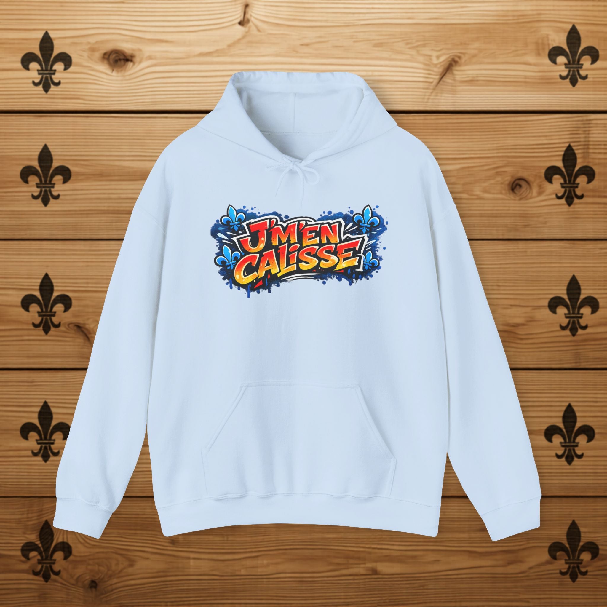 J'm'en Calisse Hoodie Quebecois Slang Sacre Québécois Hoodie Quebec