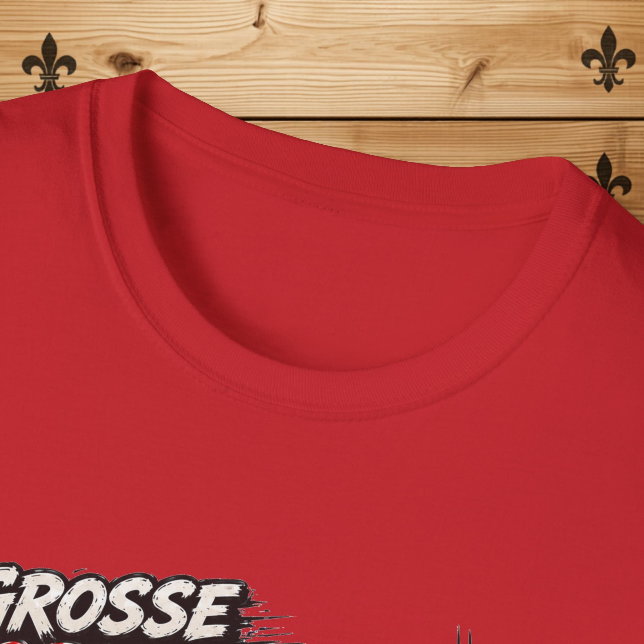 Grosse Corvette Ptite Quequette T-Shirt Red Sports Car Funny Quebec Tee Gift For Him