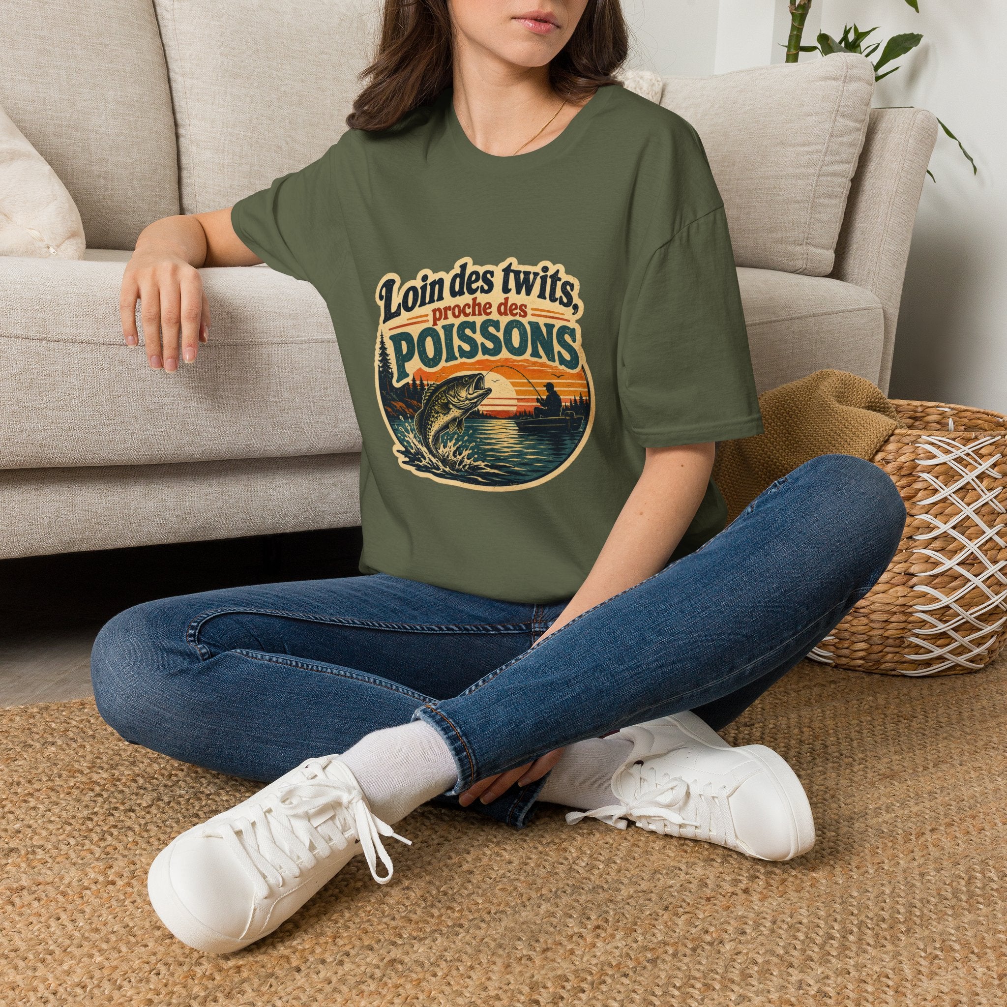Loin des Twits, Proche des Poissons - T-Shirt