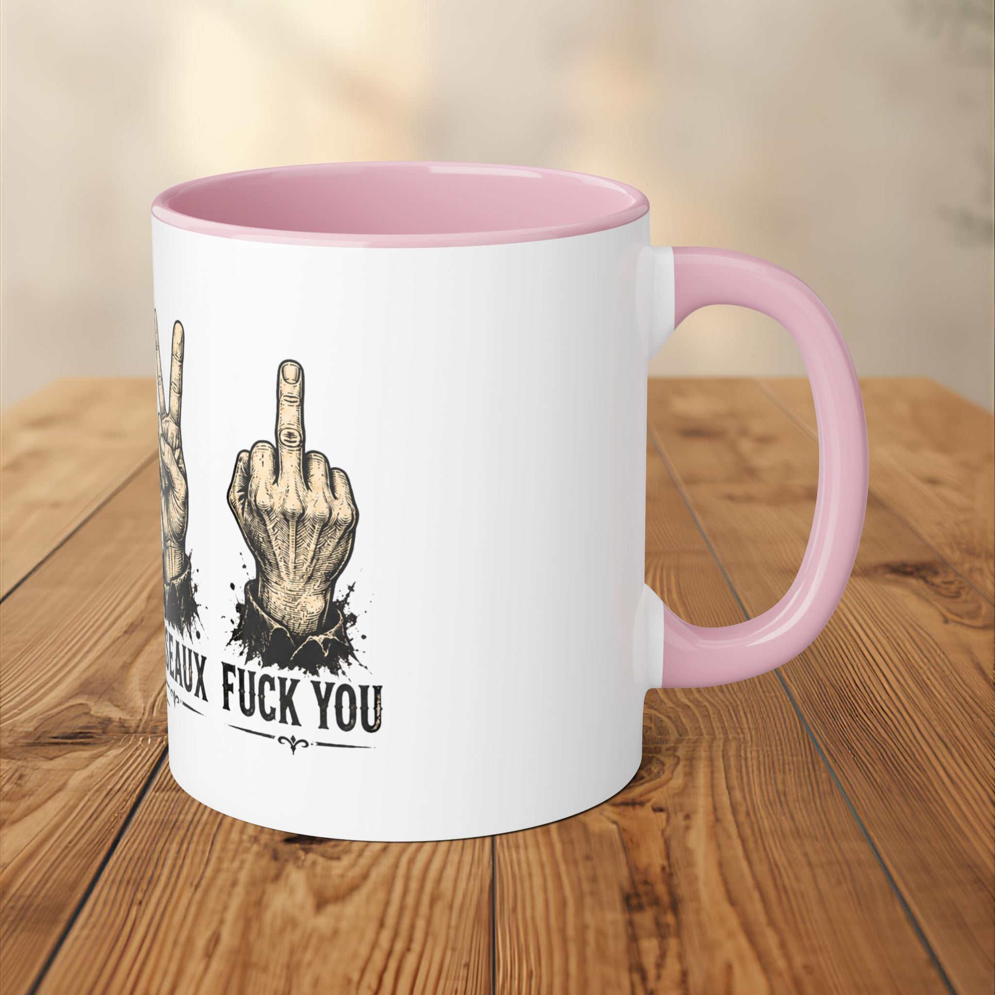 Tasse Roche Papier Ciseaux Tasse Québécoise Drôle et Sarcastique Quebtrash