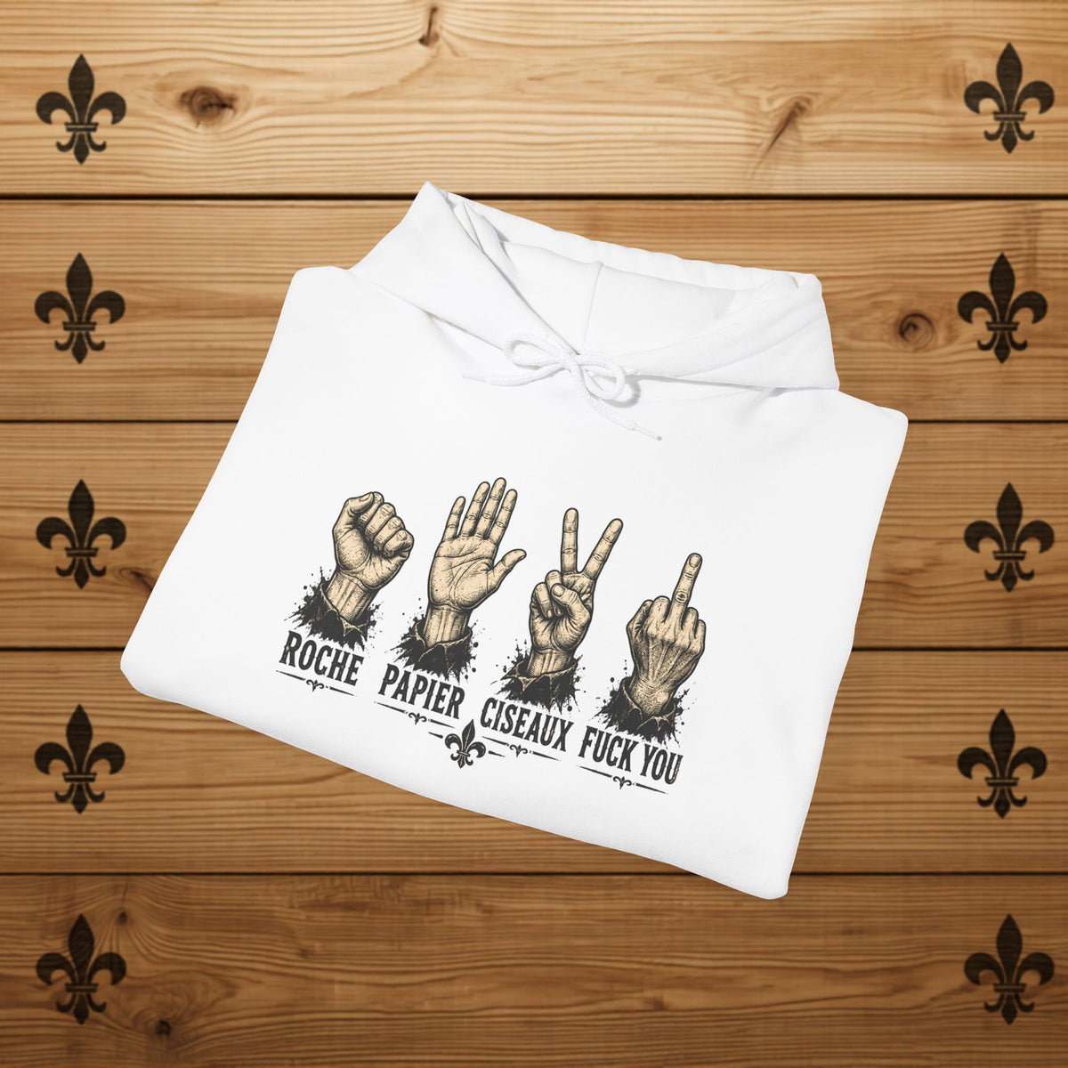 Hoodie - Roche Papier Ciseaux F*ck you
