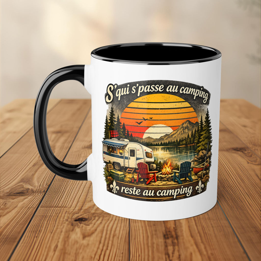 Tasse humoristique Camping Québec