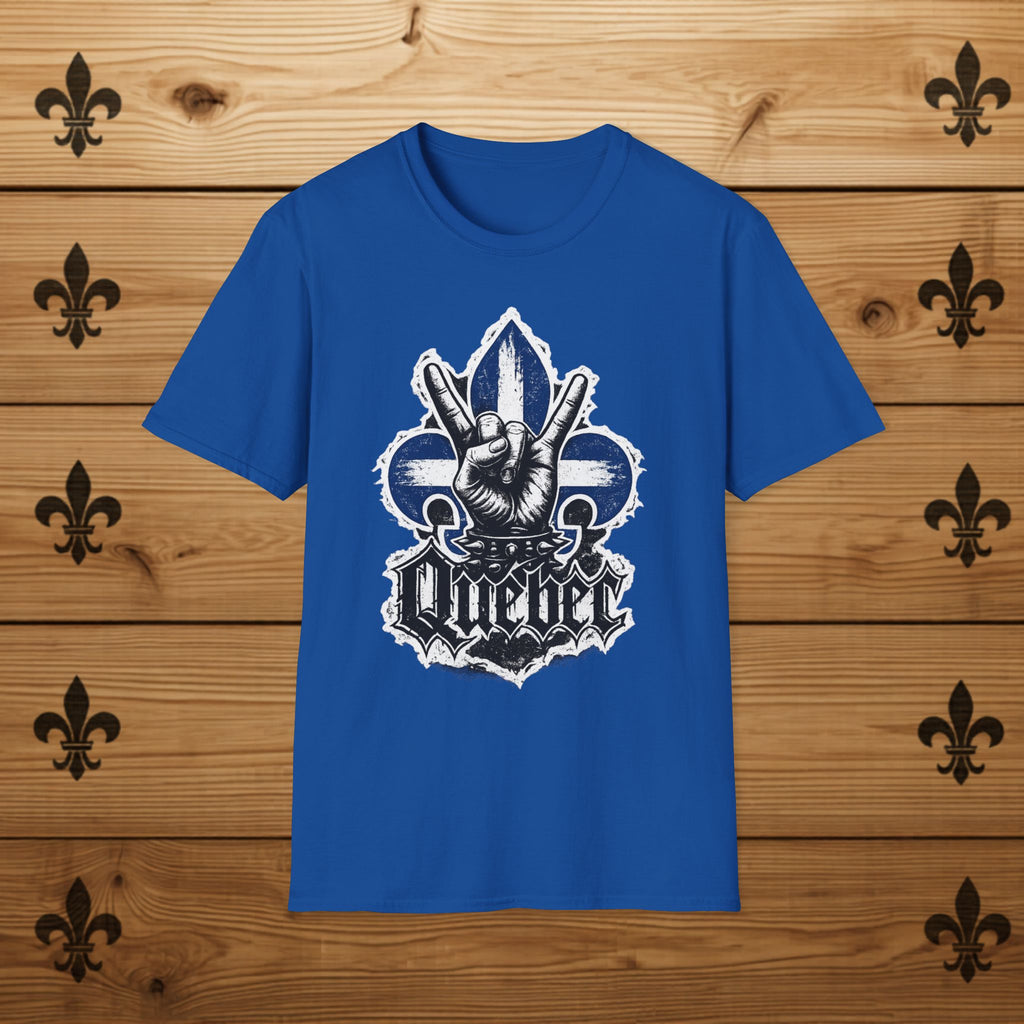 Québec Fleur-de-Lys Metalhead - T-Shirt