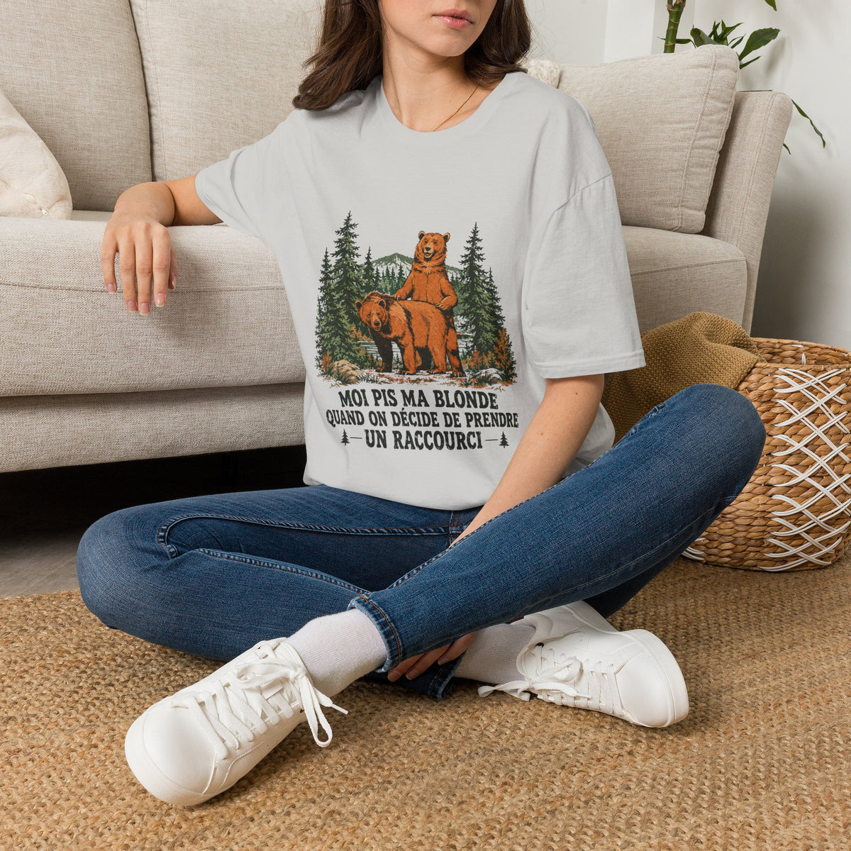 Moi pis ma blonde ours - T-Shirt
