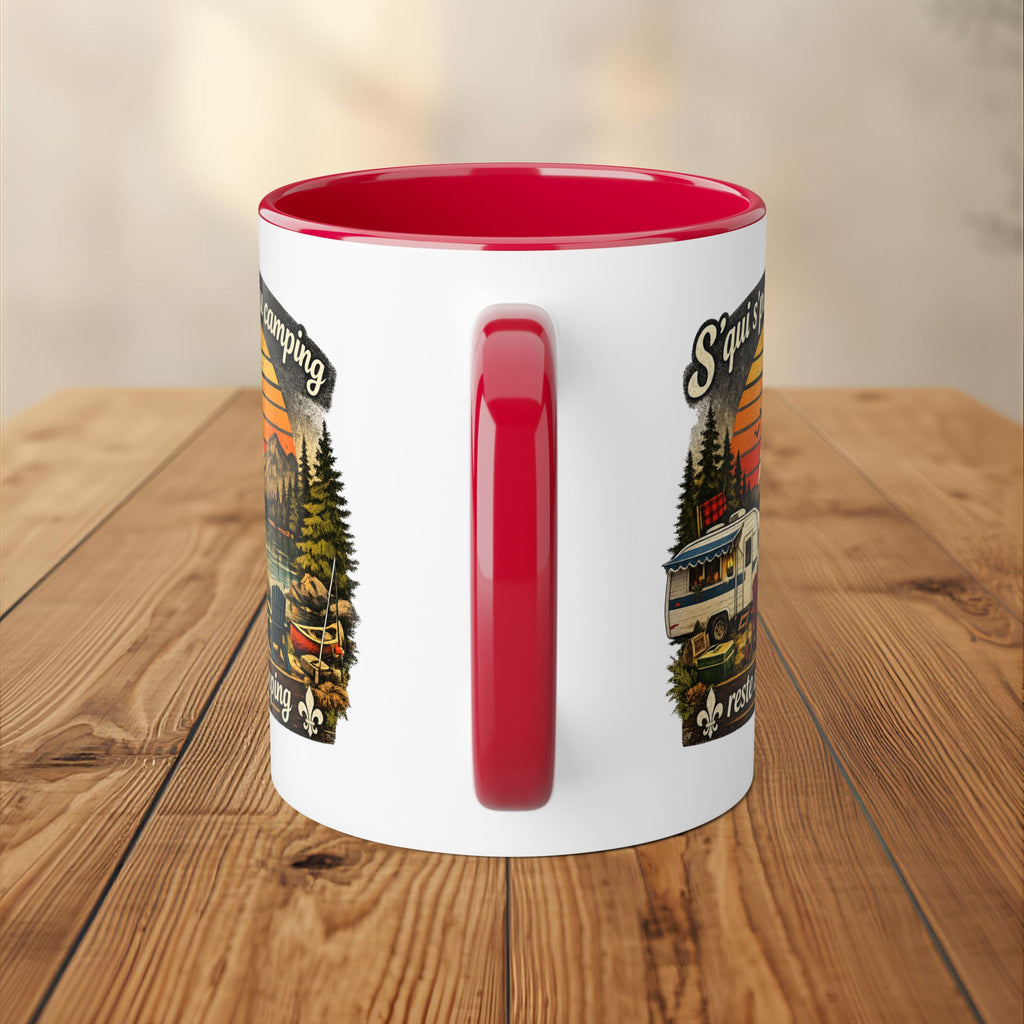 Tasse humoristique Camping Québec