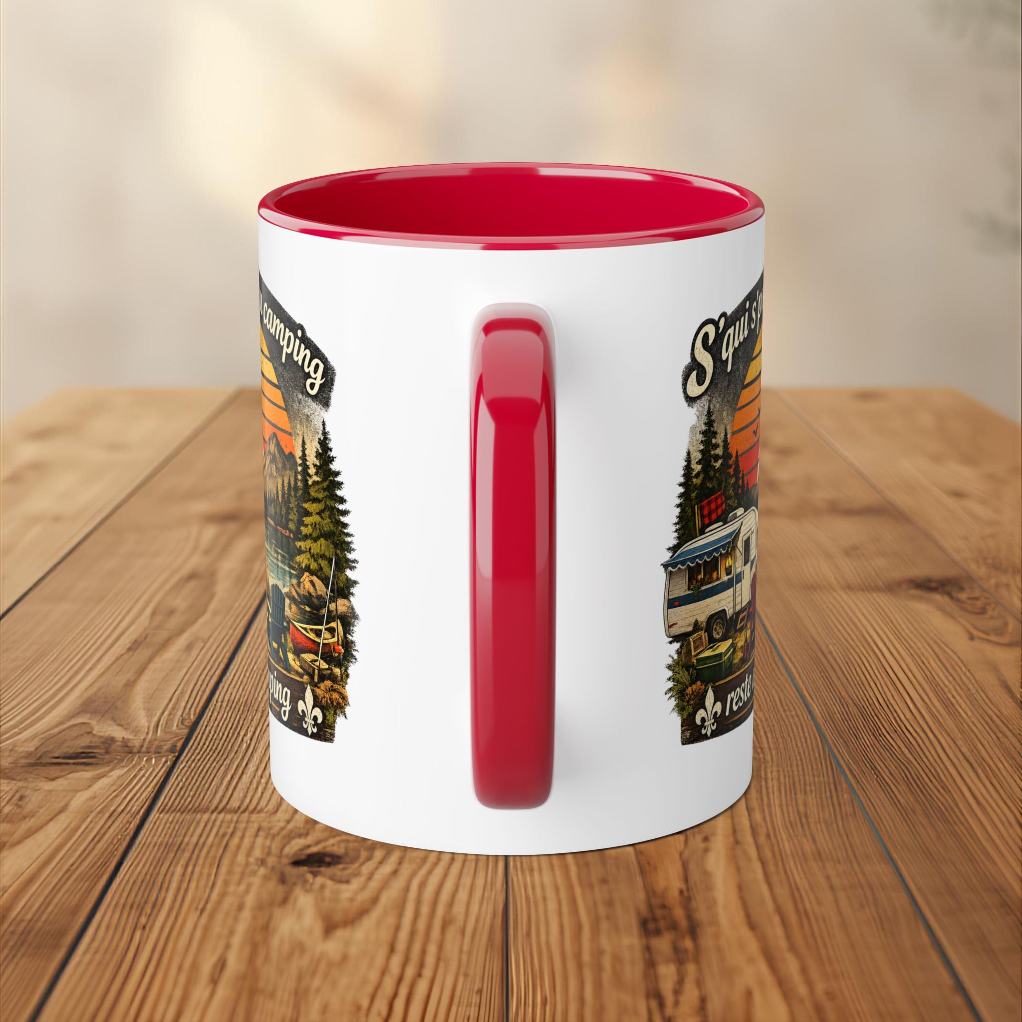 Tasse humoristique Camping Québec