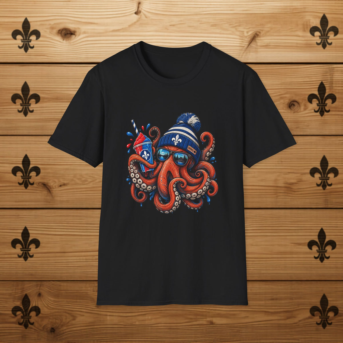 Fleur-de-Lys Octopus - T-Shirt